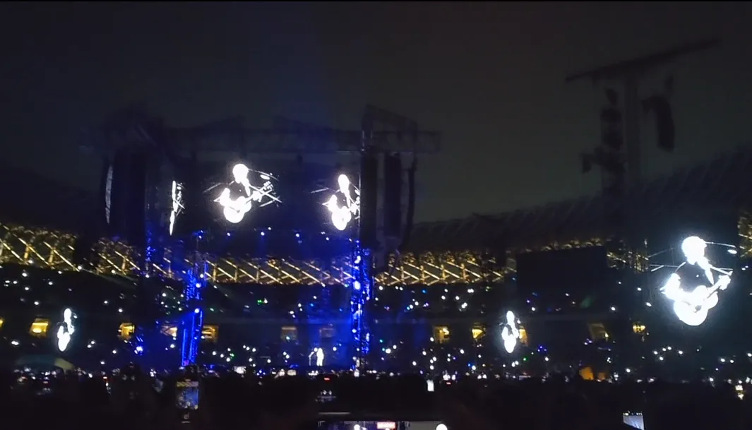 高雄世運主場館中央舞台 FLOORB 後排右號 視野照片 - Ed Sheeran ＋－＝÷ × 2024 TOUR