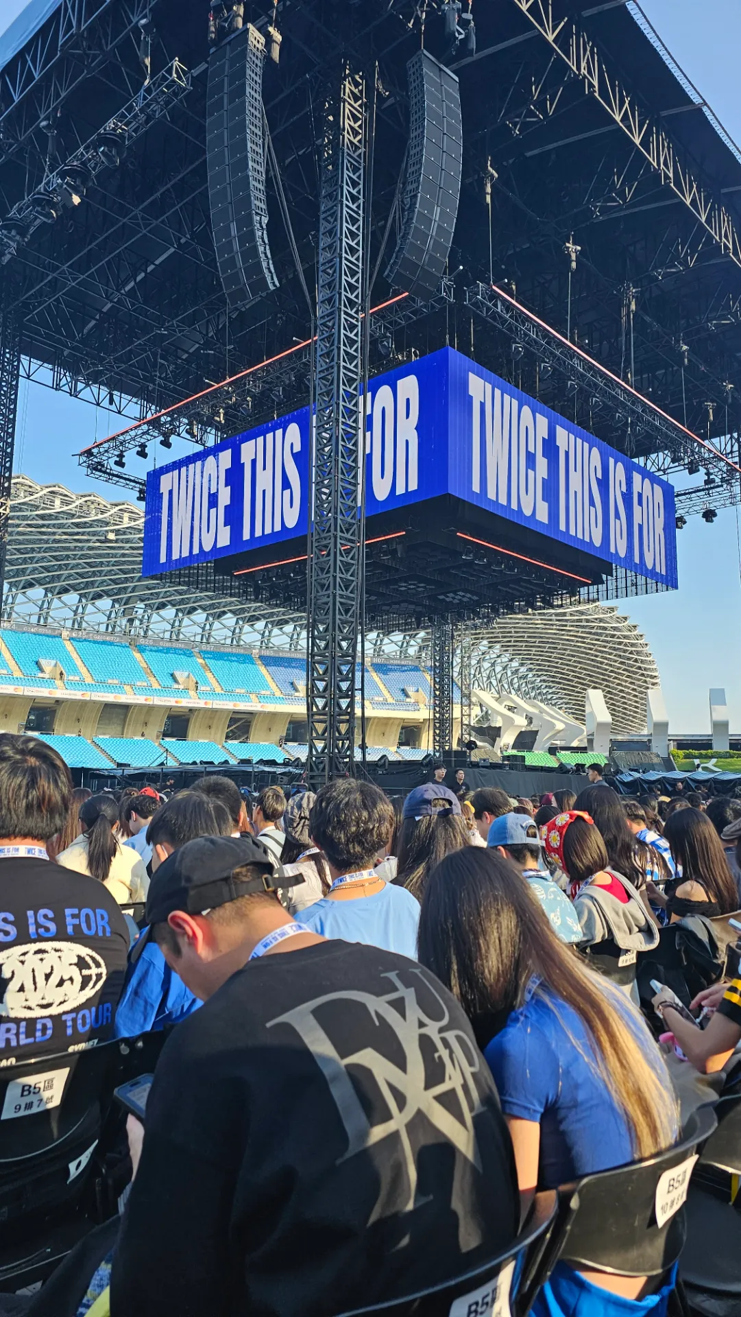 Kaohsiung National Stadium (Center Stage) A Row 前, Seat 左 seat view - TWICE
