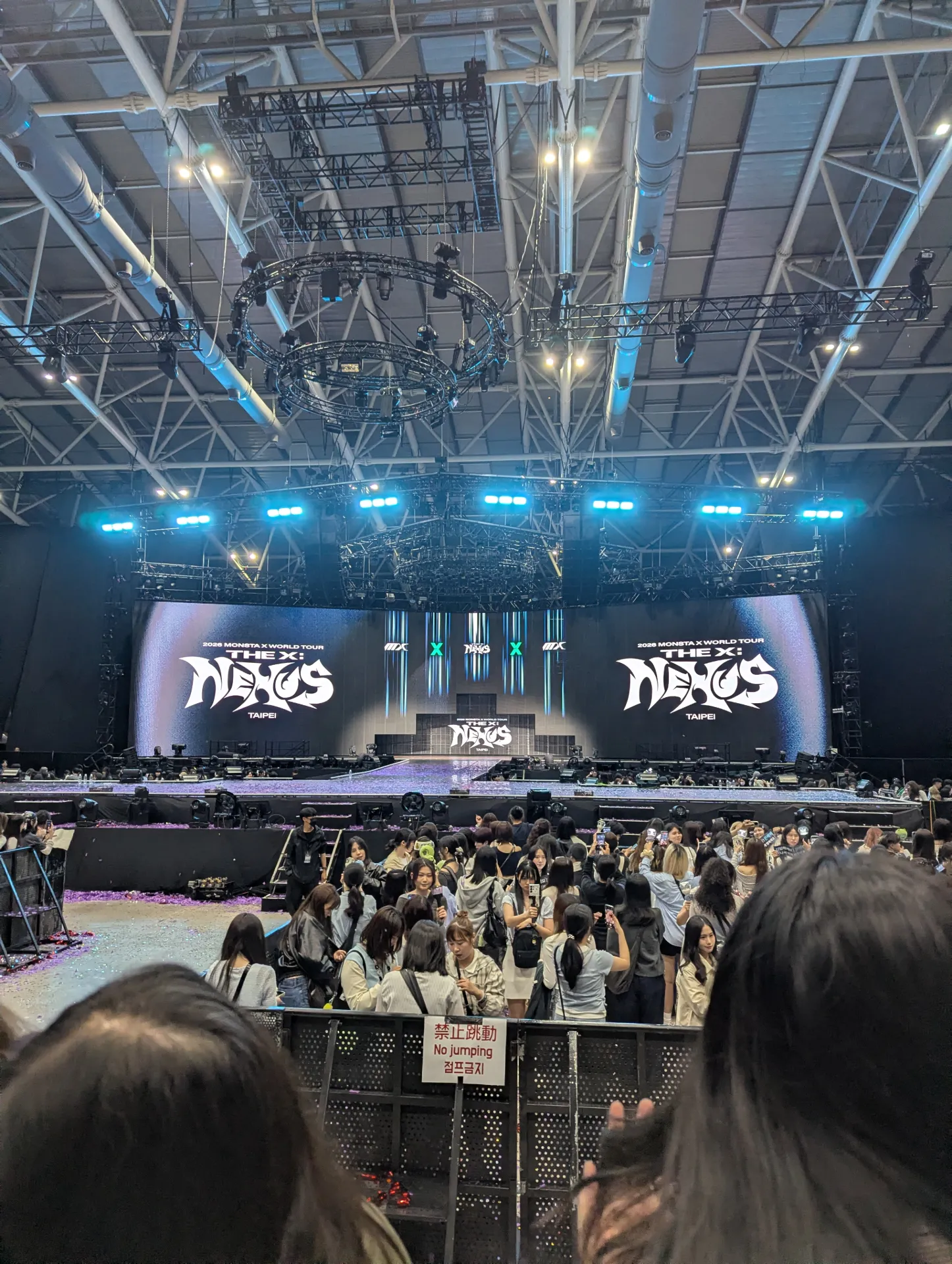 五股工商展覽館 自動建檔區域: neh-c3 2排59號 視野照片 - MONSTA X WORLD TOUR [THE X: NEXUS] IN TAIPEI