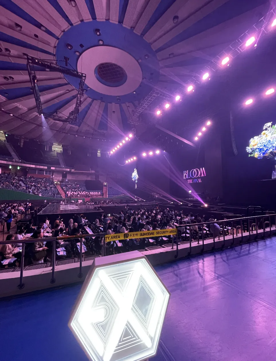 Jamsil Indoor Stadium 蠶室室內體育館 自動建檔區域: jis-10 1排4號 視野照片 - DOH KYUNG SOO ASIA FAN CONCERT TOUR BLOOM THE FINAL