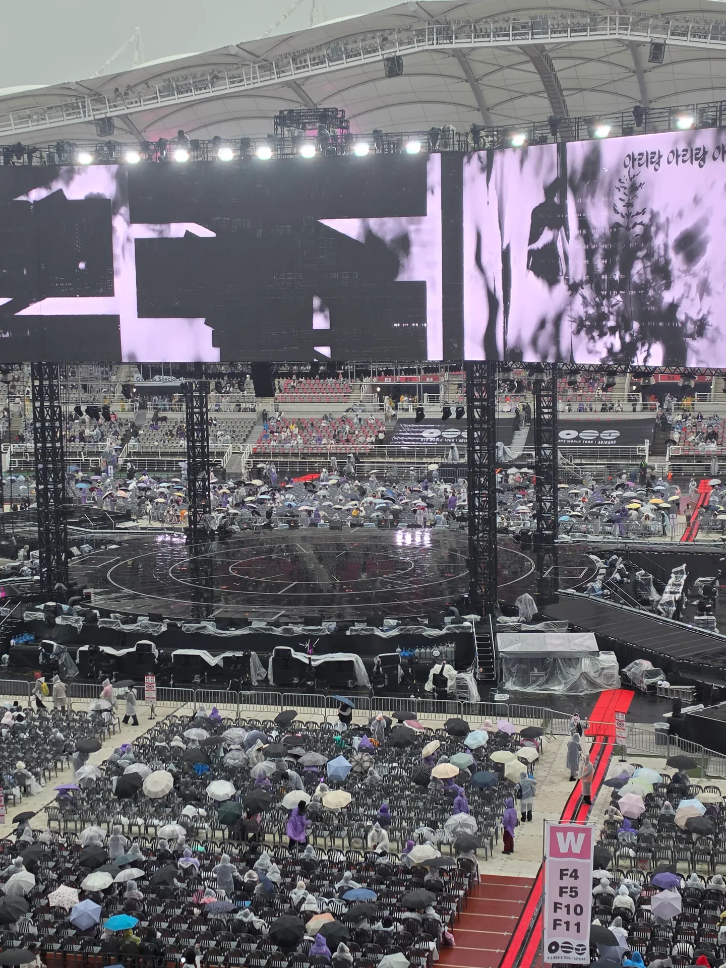 高陽體育館中央舞台 超猛: goyf-w5 9排1號 視野照片 - BTS WORLD TOUR 'ARIRANG' IN GOYANG