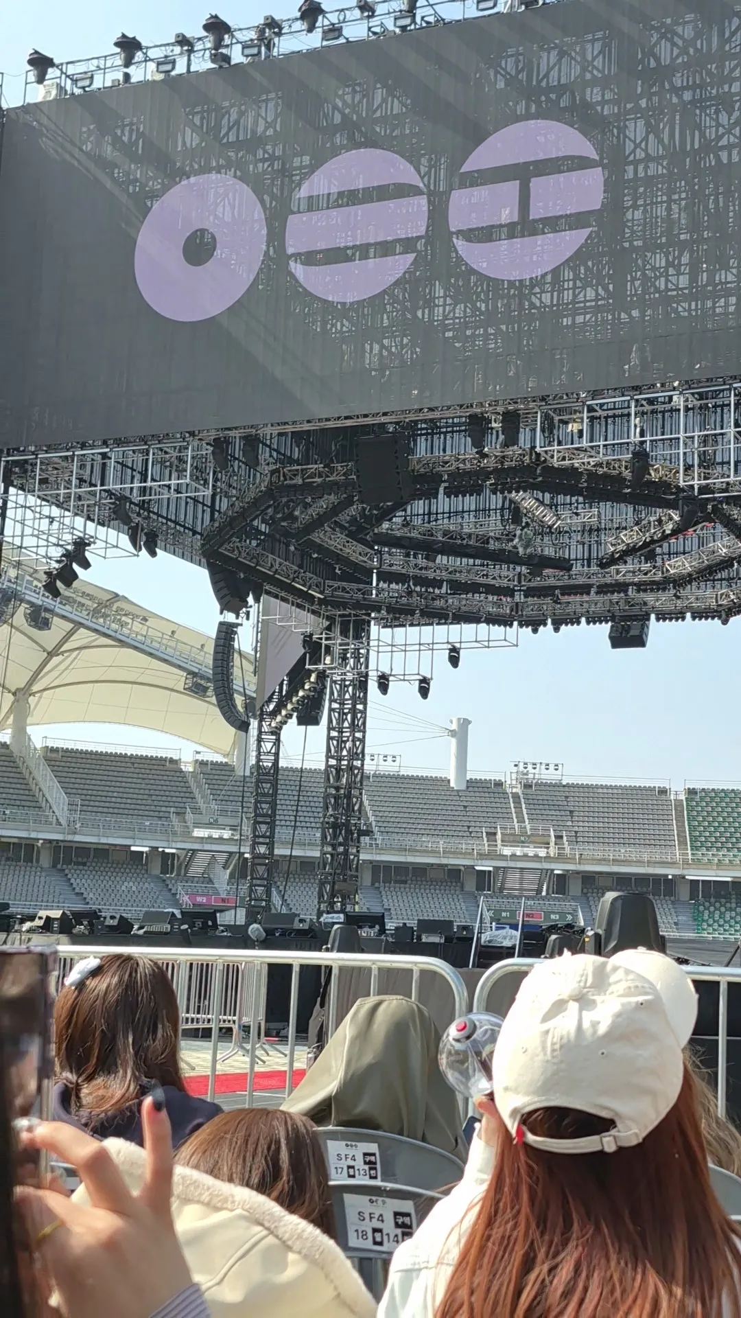 高陽體育館中央舞台 超猛: goyf-floorf 前排右號 視野照片 - BTS WORLD TOUR 'ARIRANG'