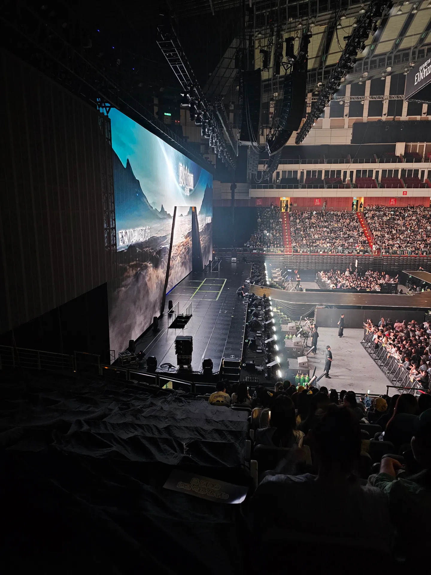 台北小巨蛋 紫2A 14排8號 視野照片 - EXO PLANET #6 - EXhOrizon in Taipei
