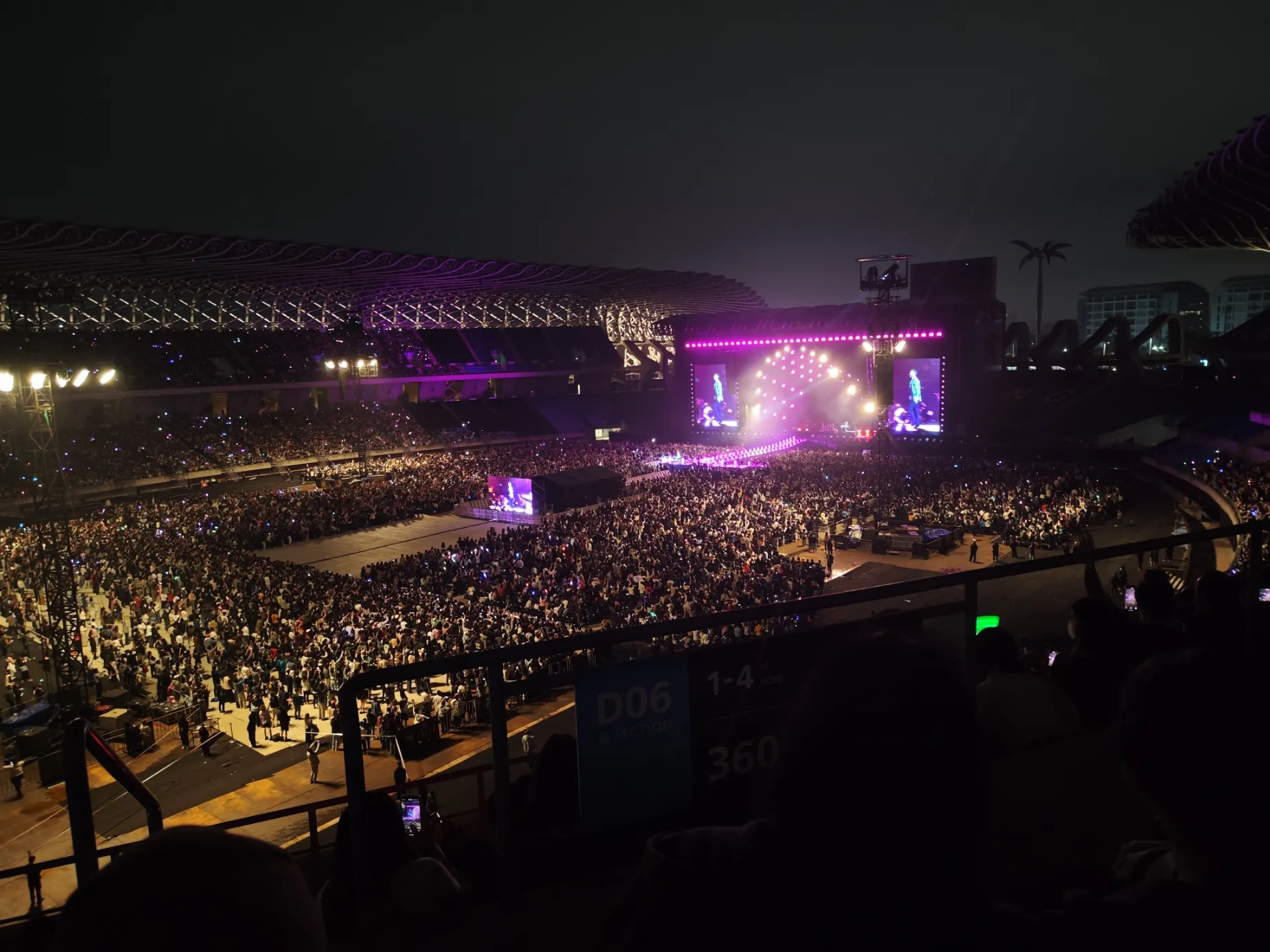 高雄世運主場館 D07 6排380號 視野照片 - Maroon 5 Asia 2025 – Kaohsiung