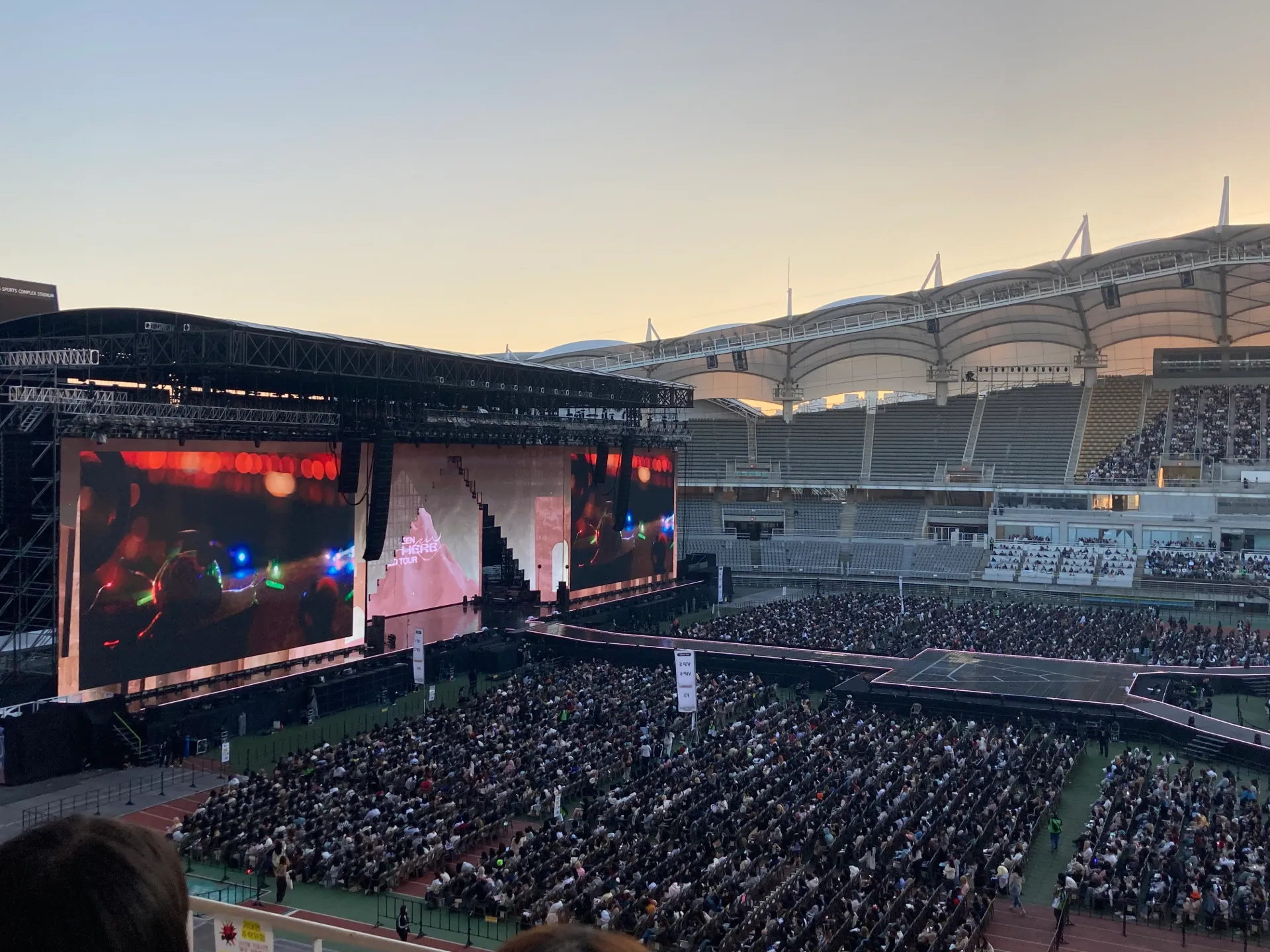 高陽體育館 (Goyang Gymnasium) E10 區 6排9號 視野照片 - SEVENTEEN [RIGHT HERE] WORLD TOUR