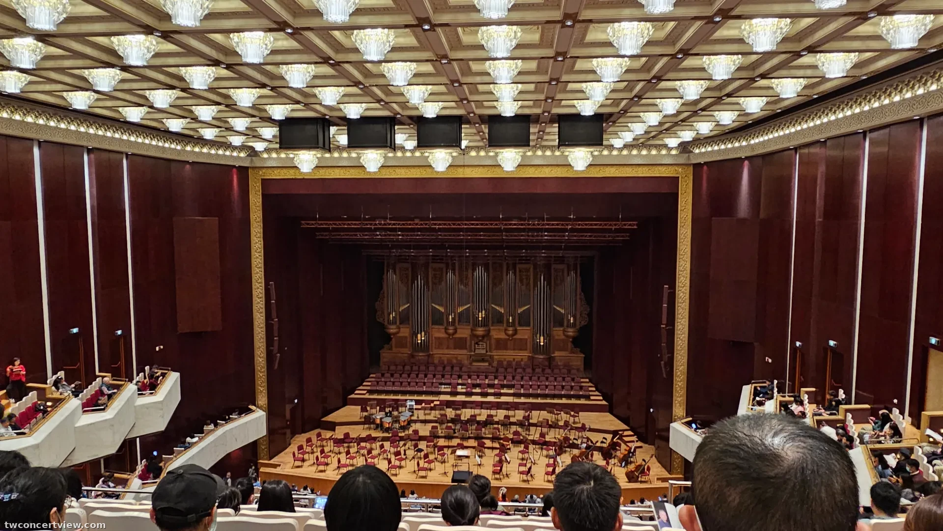 國家音樂廳 4 區 10排12號 視野照片 - 富邦世紀音樂盛宴 ─ 維也納交響樂團 : 力晶2024藝文饗宴-維也納交響樂團