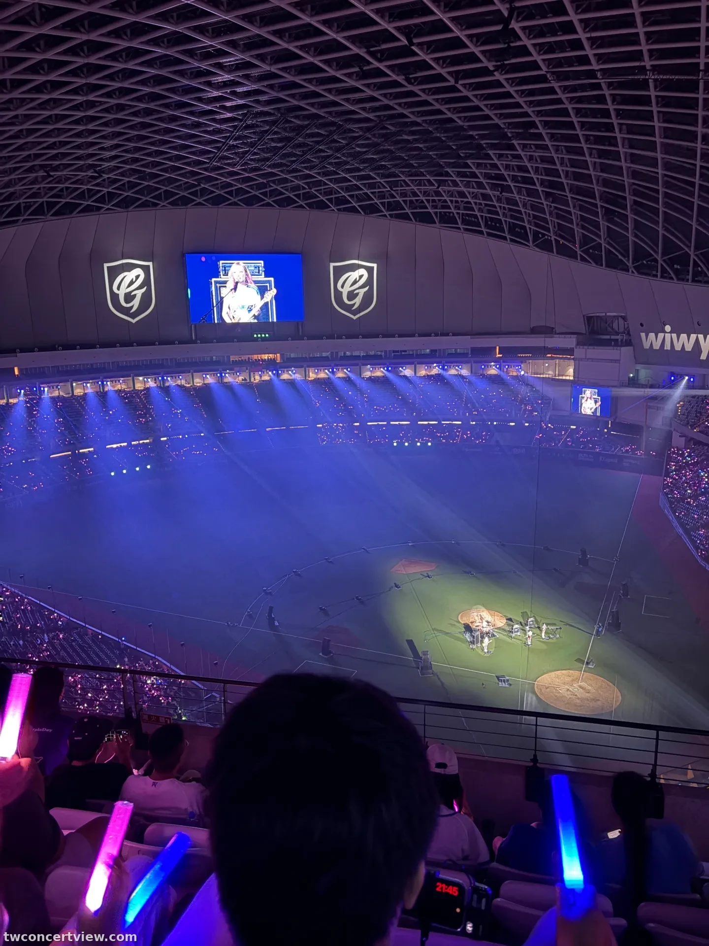 台北大巨蛋 球賽版本 512 區 6排10號 視野照片 - QWER 富邦賽後表演 G!POP流行音樂節