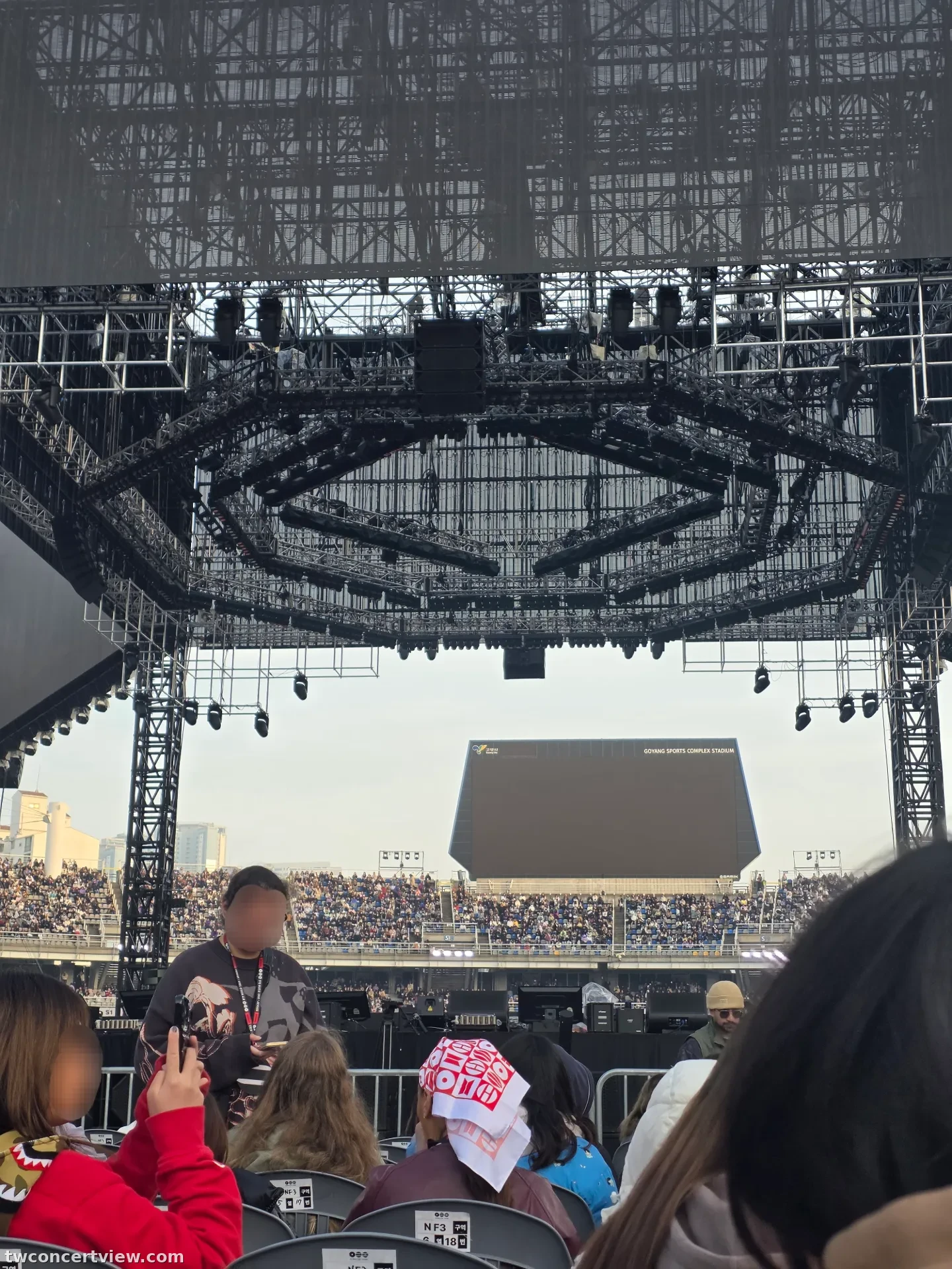 高陽體育館中央舞台 G 區 視野照片 - BTS ARIRANG TOUR