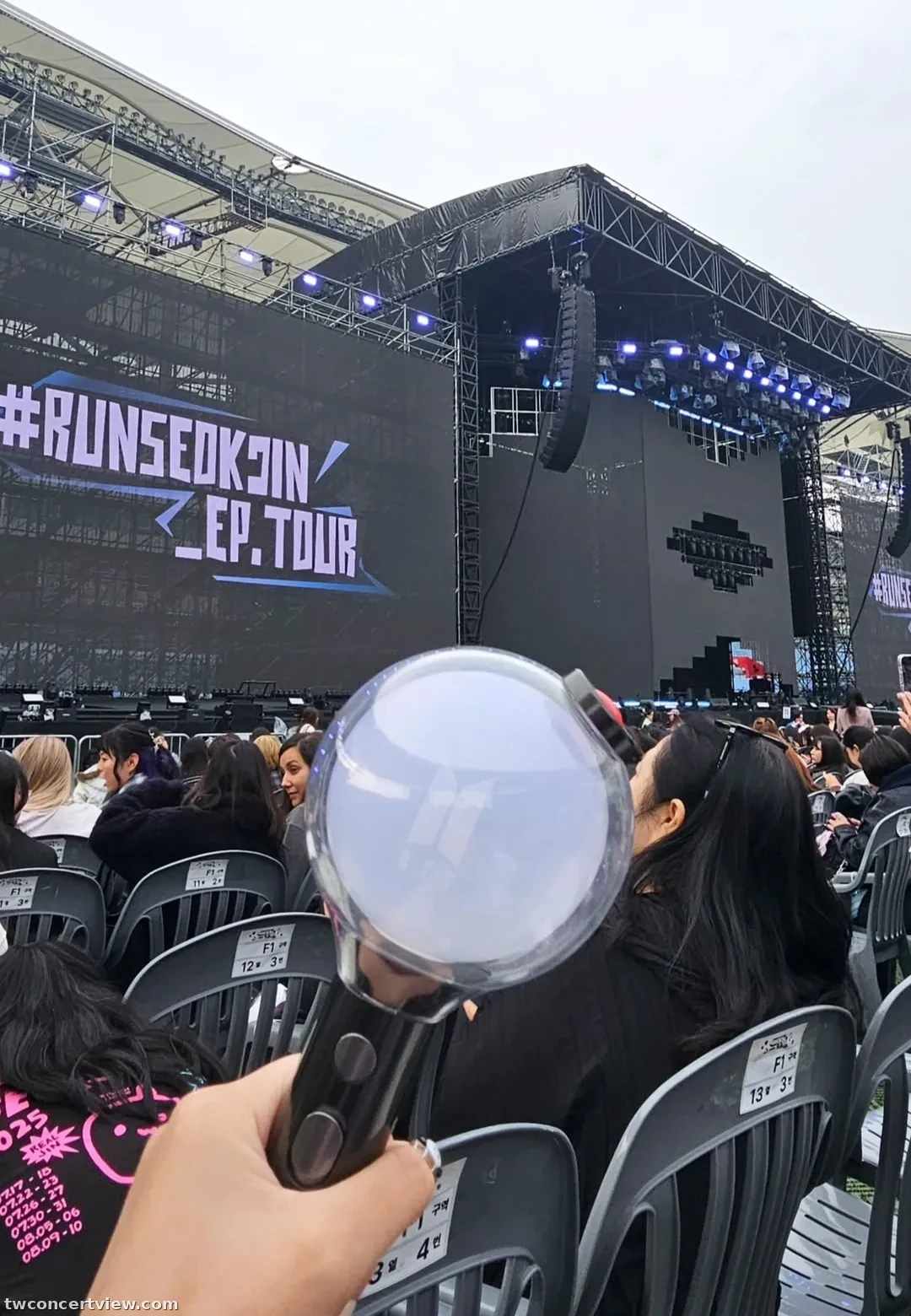 仁川文鶴競技場 A Row 前, Seat 左 seat view - RUN SEOKJIN EP.TOUR ENCORE in INCHEON