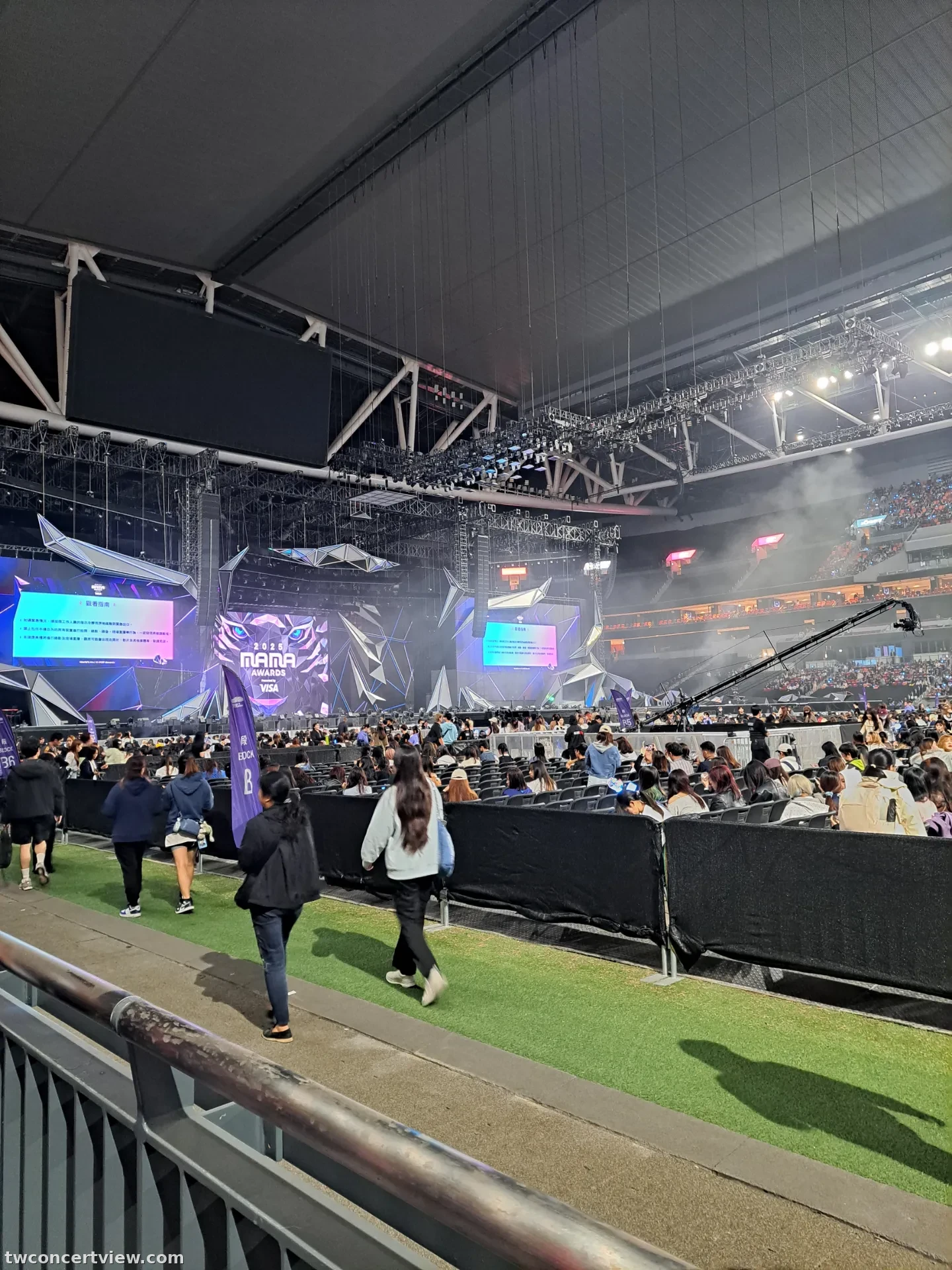 Kai Tak Main Stadium 58 Row A, Seat 132 seat view - MAMA Award 2025