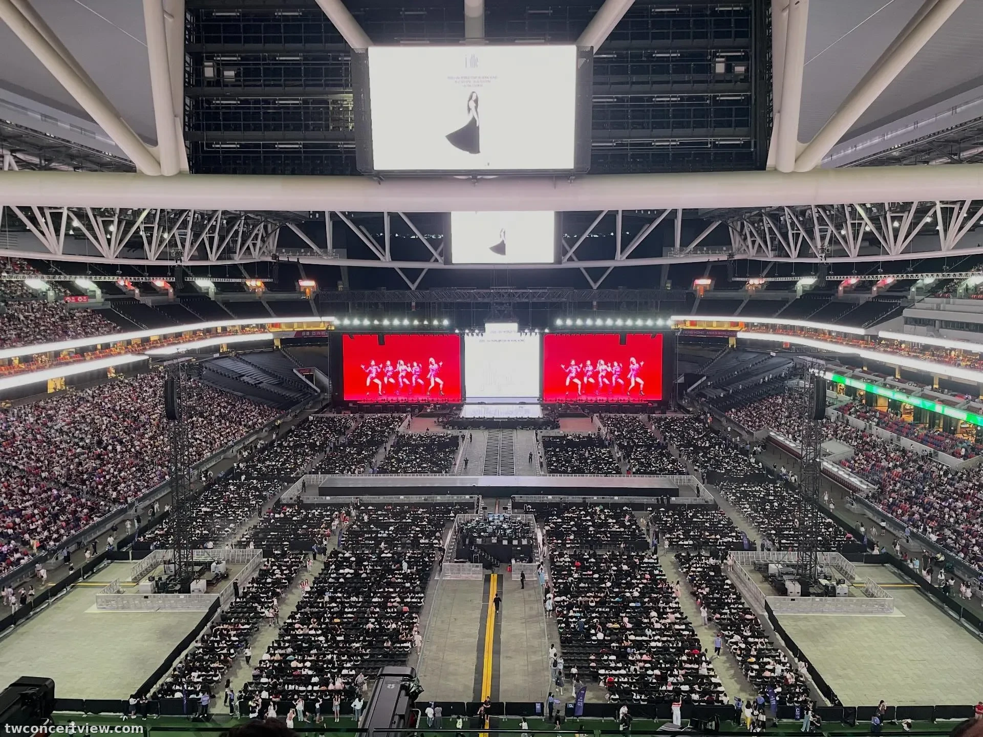 香港啟德主場館 (Kai Tak Main Stadium) 43 區 DD排 視野照片 - 2026 i-dle WORLD TOUR [Syncopation] IN HONG KONG