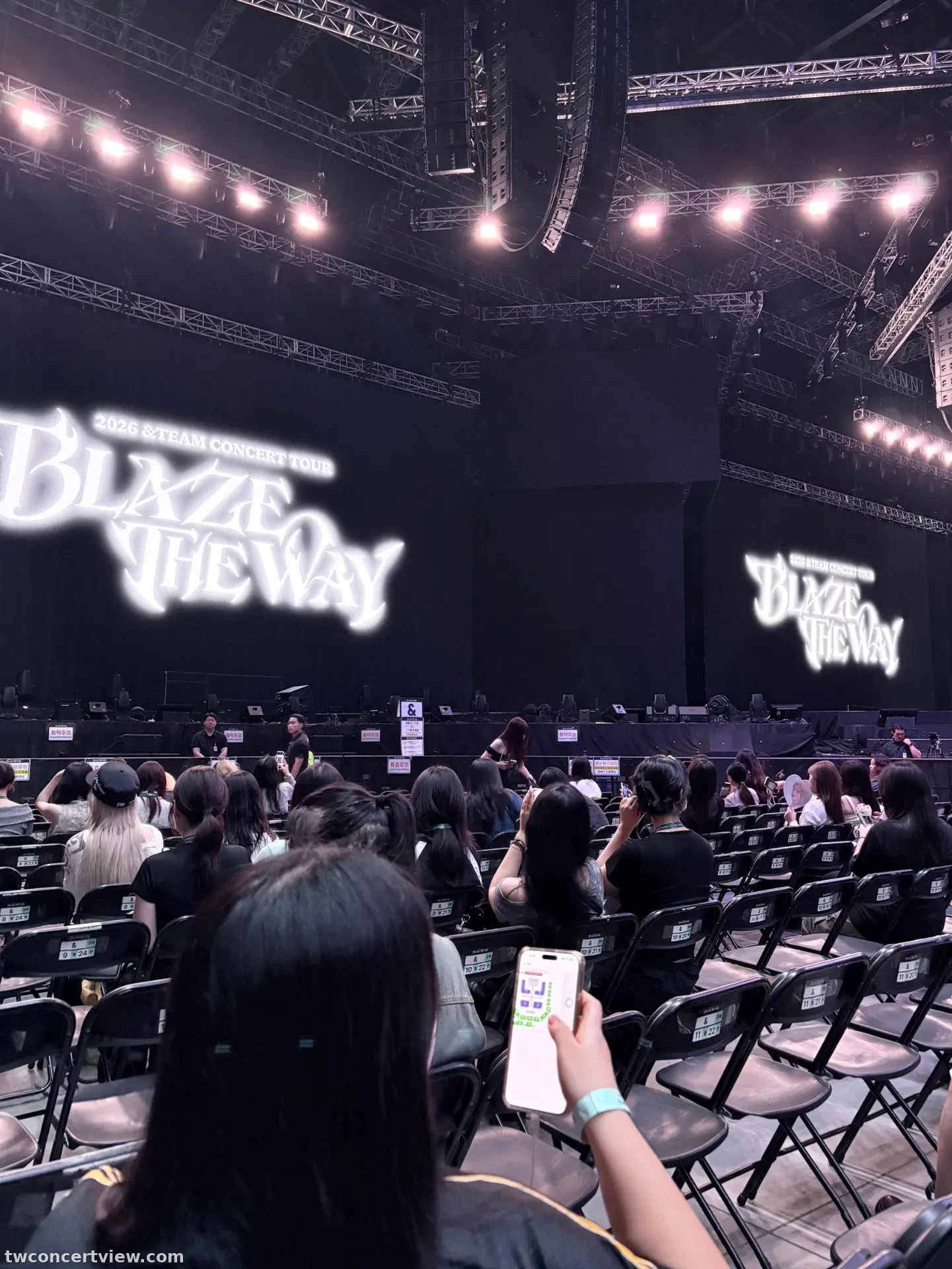 Inspire Arena A Row 中, Seat 左 seat view - &TEAM BLAZE THE WAY IN Incheon