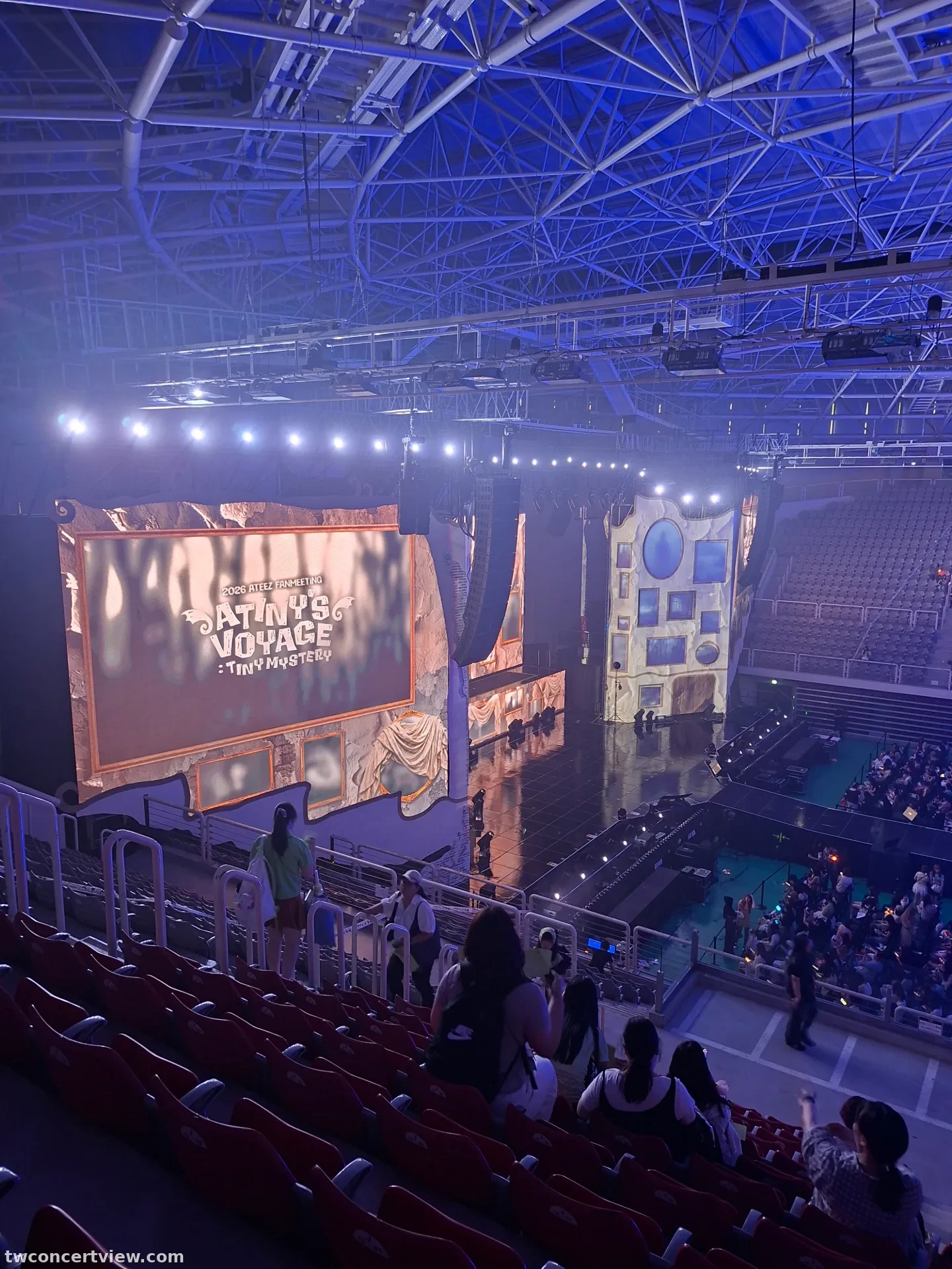 高麗大學化汀體育館（Tiger Dome） J 區 18排9號 視野照片 - ATEEZ FANMEETING 26'