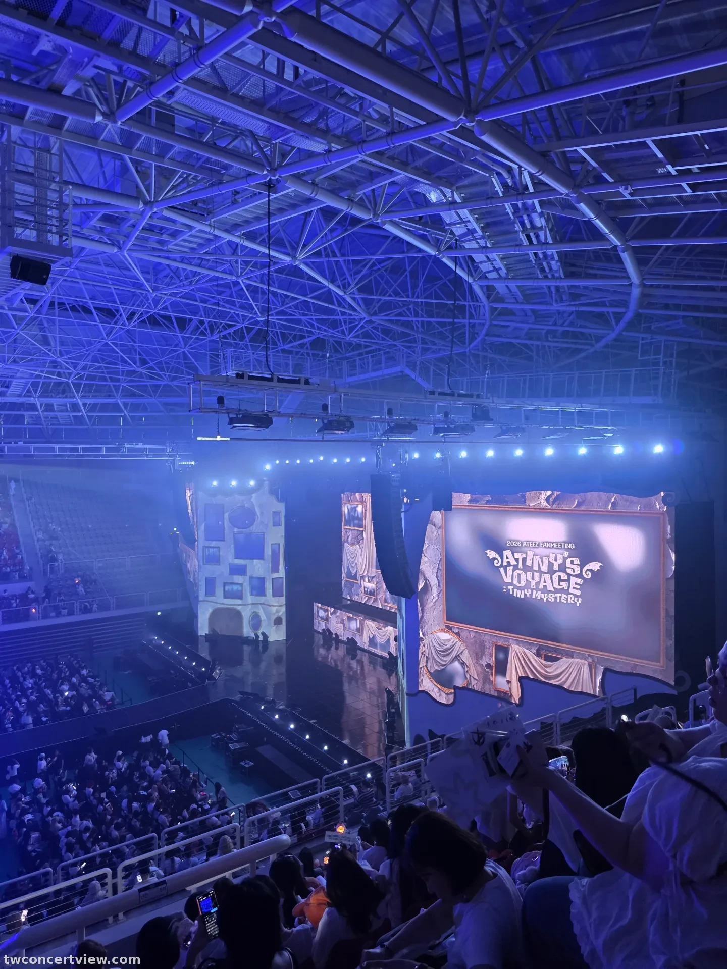 高麗大學化汀體育館（Tiger Dome） E 區 19排7號 視野照片 - Ateez Fanmeeting