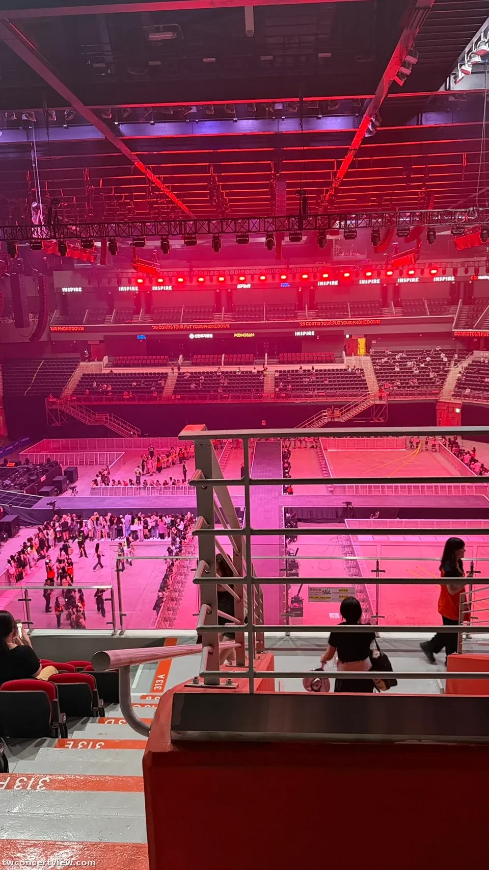 Inspire Arena 迎仕柏綜藝館 416 區 J排22號 視野照片 - CORTIS PYPD