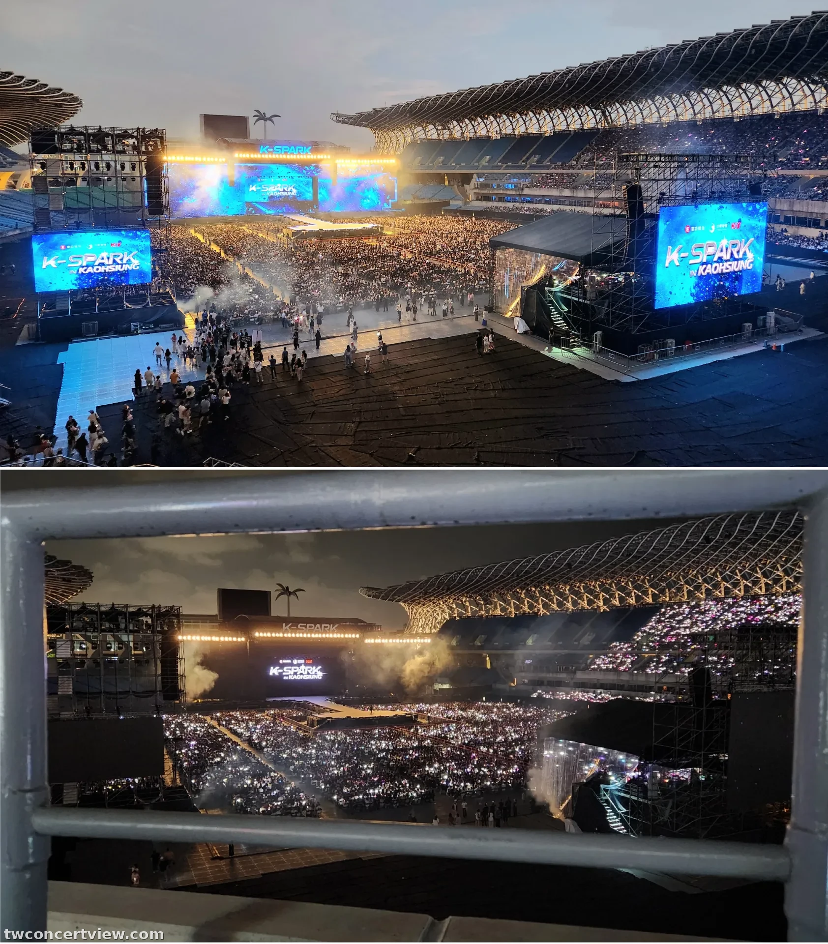 高雄世運主場館 E30 區 1排261號 視野照片 - K-SPARK IN KAOHSIUNG 2026