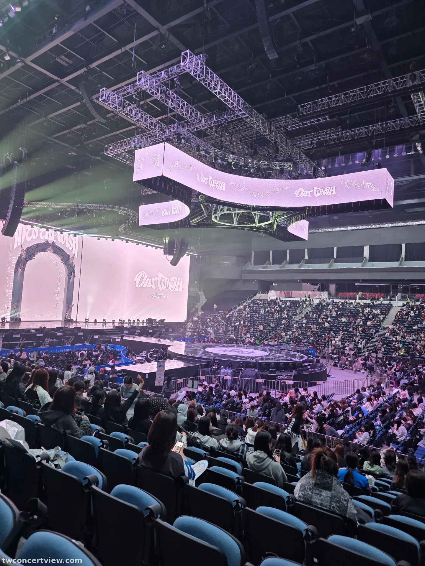 迎仕柏綜藝館 (Inspire Arena) 211 區 A排2號 視野照片 - NCT WISH Into the wish:Our wish