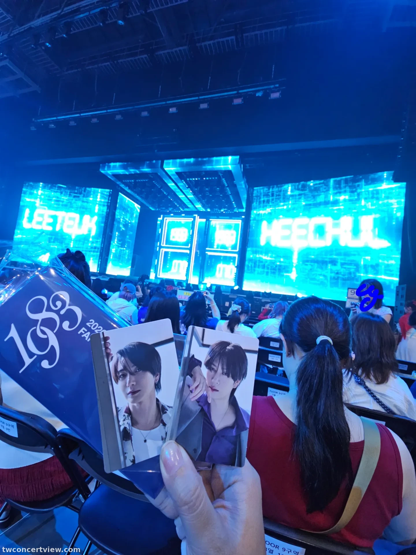 奧林匹克廳 (Olympic Hall) B 區 後排左號 視野照片 - super junior 83z fancon