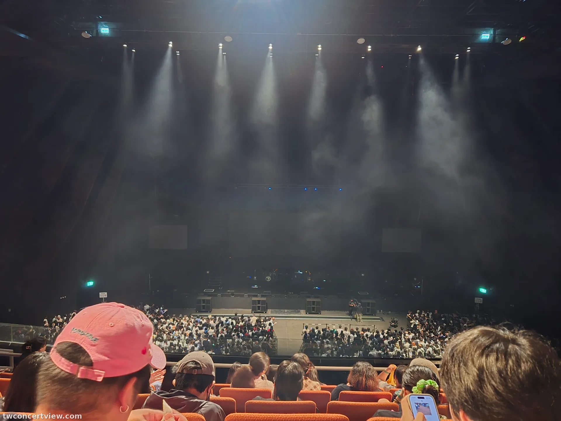 台北流行音樂中心 3-D 區 6排9號 視野照片 - natori ONE-MAN LIVE TOUR ’Koshin (March)’ in Taipei