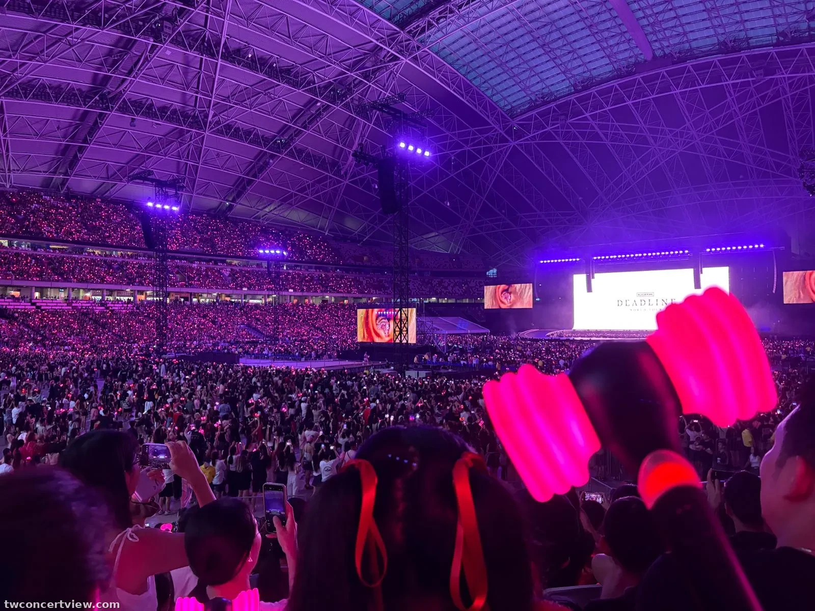 新加坡國家體育場 106 區 R排28號 視野照片 - Blackpink 2025 World Tour Singapore