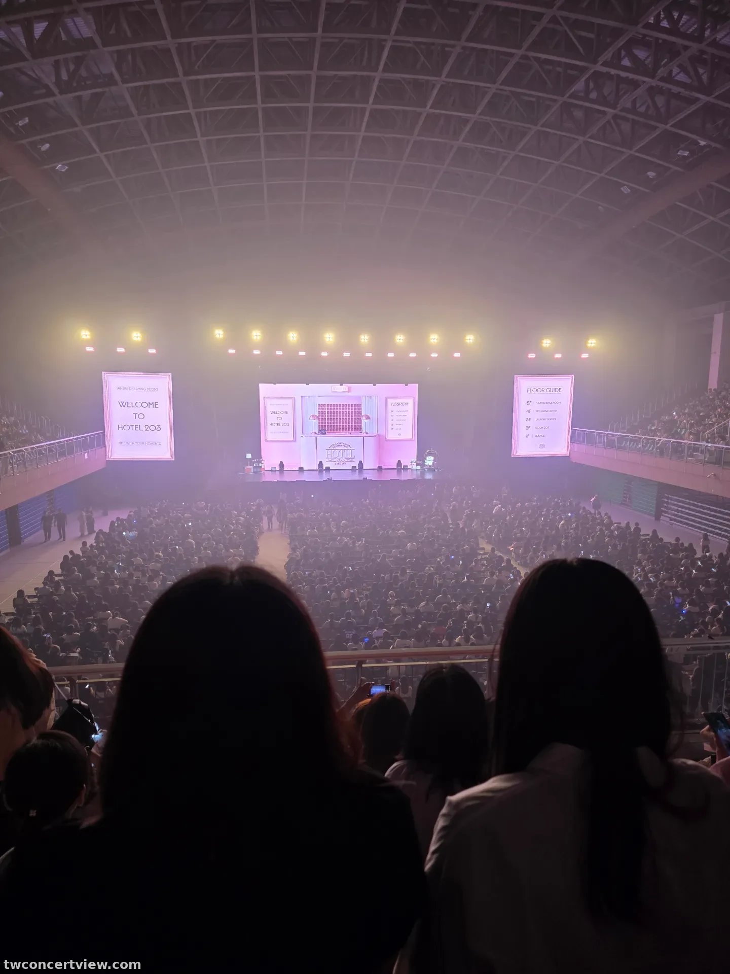 Tianmu Gymnasium M2 โซน แถว 7 ที่นั่ง 19 ภาพวิวที่นั่ง - Kyuhyun Fanmeeting HOTEL 203