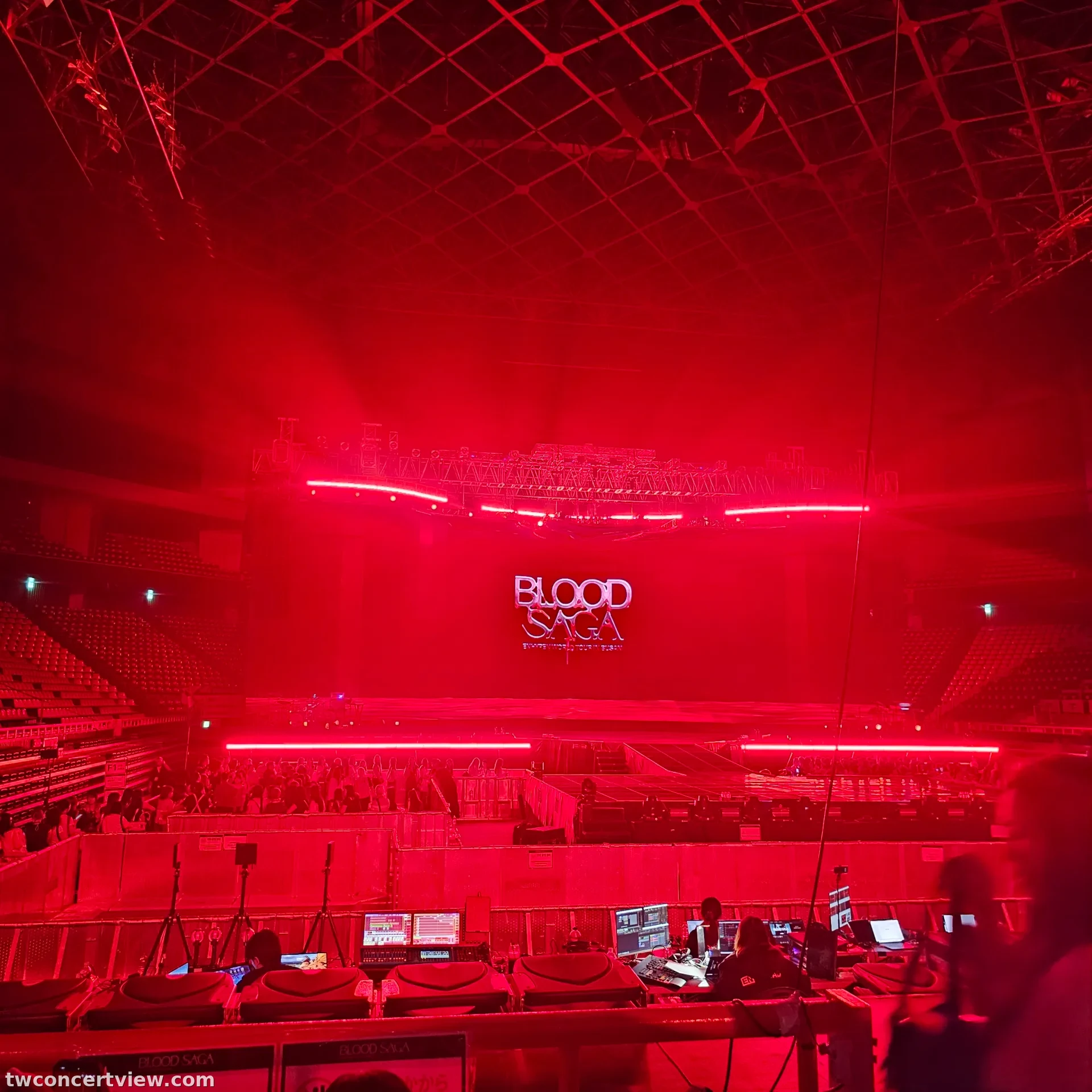 釜山社稷室內體育館 (Sajik Indoor Gymnasium) 2-8 區 3排3號 視野照片 - ENHYPEN BLOOD SAGA