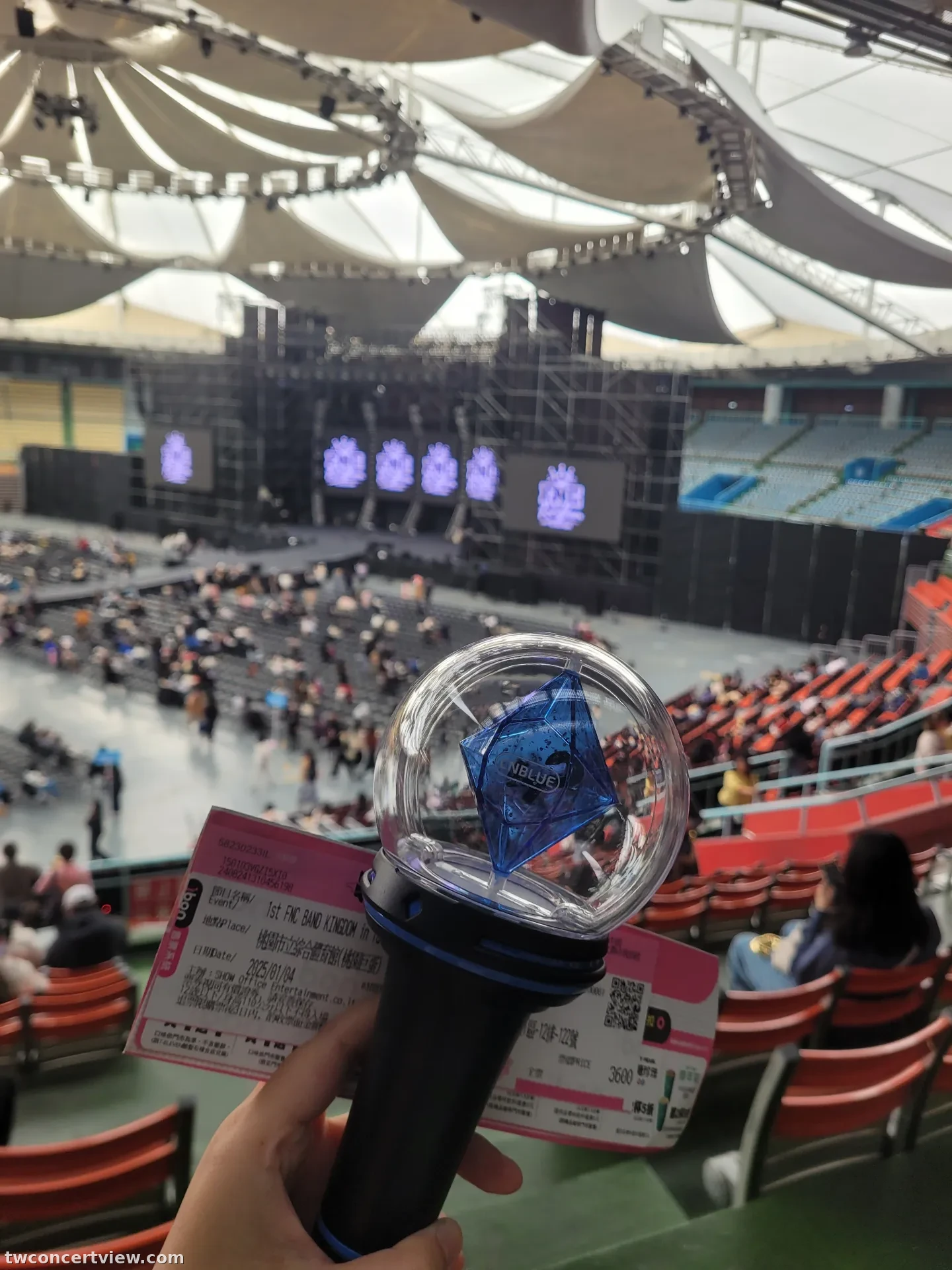 Taoyuan Arena B16 Row 12, Seat 122 seat view - FNC BKD