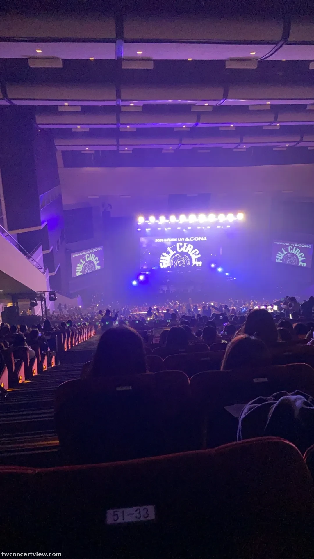 TICC 台北國際會議中心 5F-A 52排33號 視野照片 - 2026 N.Flying LIVE WORLD TOUR ‘&CON4 : FULL CIRCLE’ in TAIPEI
