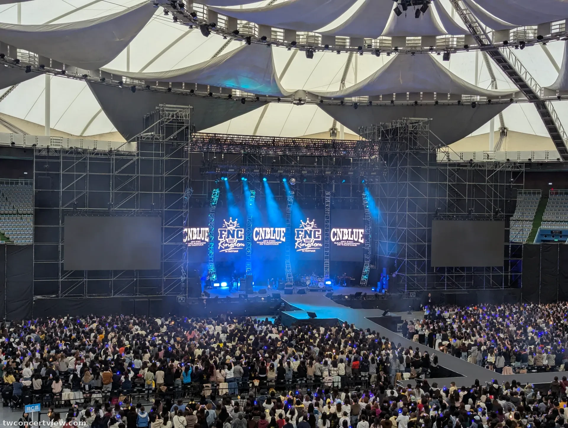 Taoyuan Arena B8 Row 9, Seat 74 seat view - 1st FNC BAND KINGDOM in Taoyuan