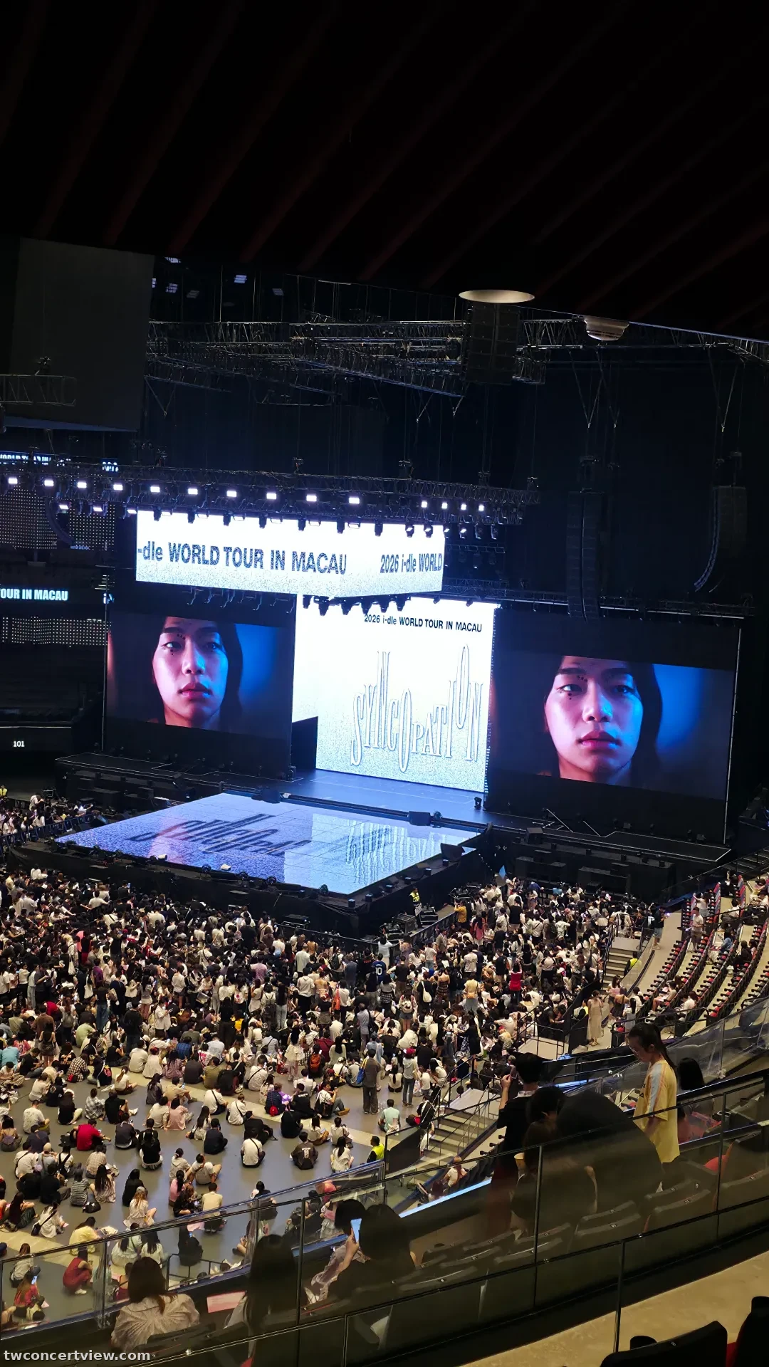 澳門銀河綜藝館 (Galaxy Arena) 213 區 K排4號 視野照片 - IDLE Syncopation