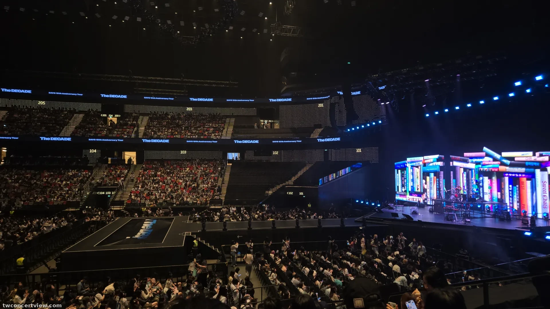 澳門銀河綜藝館 (Galaxy Arena) 113 區 Q排23號 視野照片 - DAY6 10th Anniversary Tour < The DECADE > in MACAU