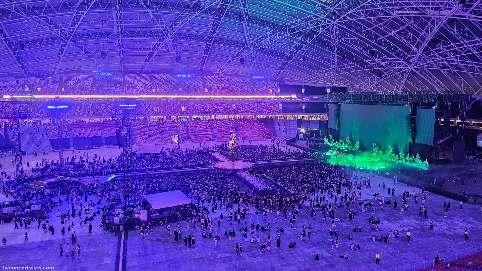 新加坡國家體育場 612 區 row a排03號 視野照片 - the weeknd - after hours til dawn tour