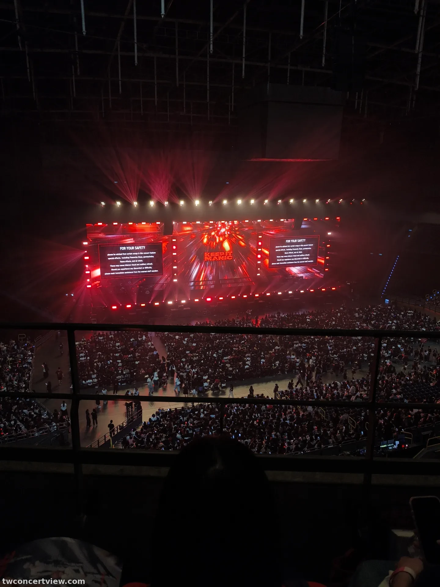 高雄巨蛋標準舞台2 507 區 2排8號 視野照片 - PLAVE WORLD TOUR KEEPIT MANIC