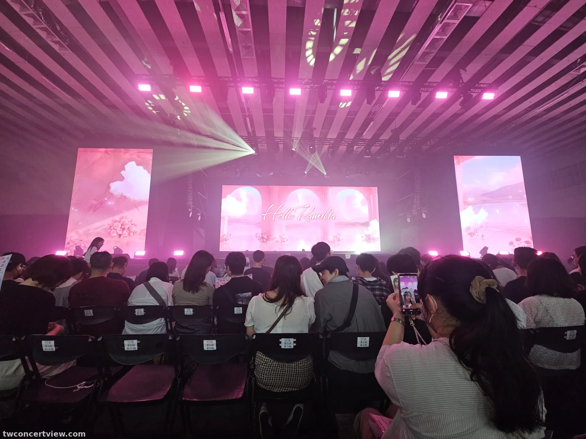 台大綜合體育館 A2 區 8排7號 視野照片 - 2026KARA TAIPEI FANMEETING
