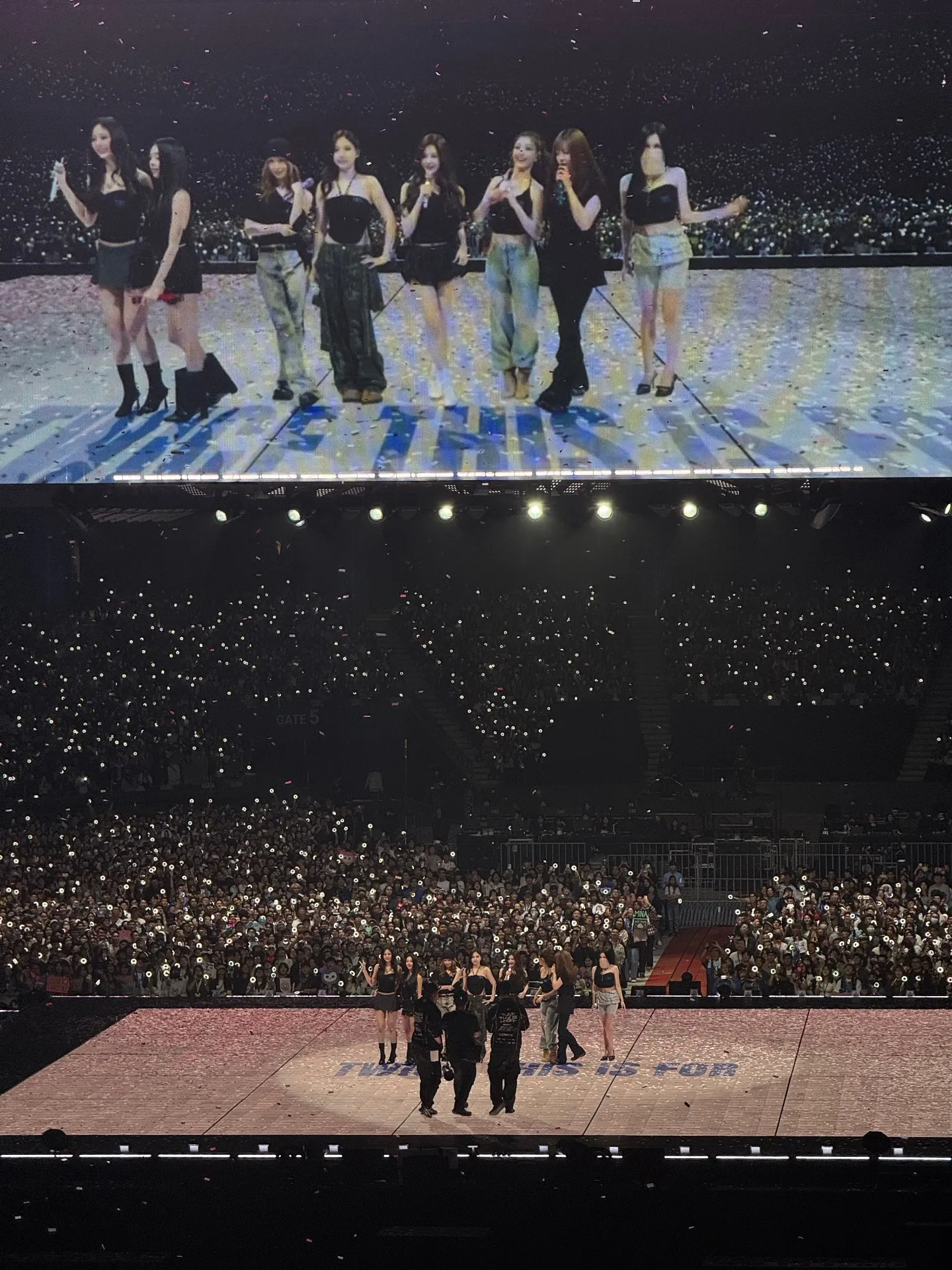 台北大巨蛋中央舞台 238 3排14號 視野照片 - TWICE＜THIS IS FOR＞WORLD TOUR IN TAIPEI