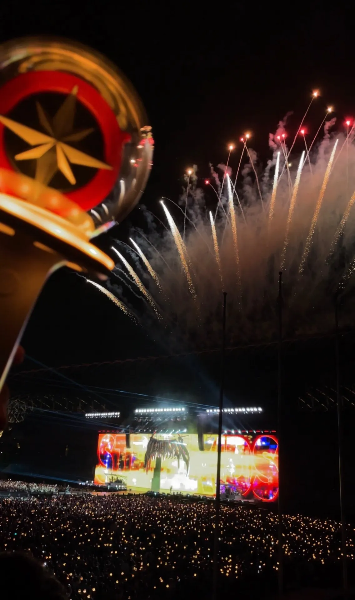 Kaohsiung National Stadium E15 โซน แถว 22 ที่นั่ง 283 ภาพวิวที่นั่ง - Stray Kids World Tour <dominATE KAOHSIUNG>