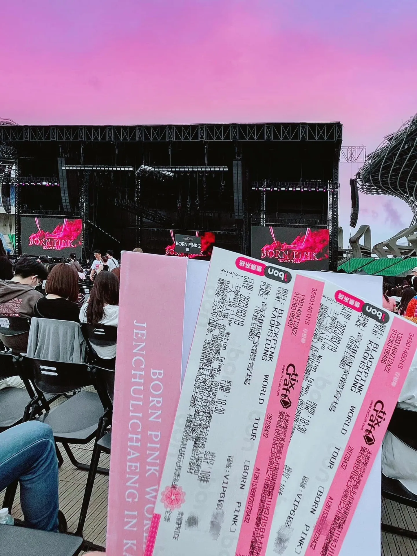 高雄世運主場館 FLOORG 中排中號 視野照片 - BLACKPINK BORNPINK WORLD TOUR IN KAOHSIUNG