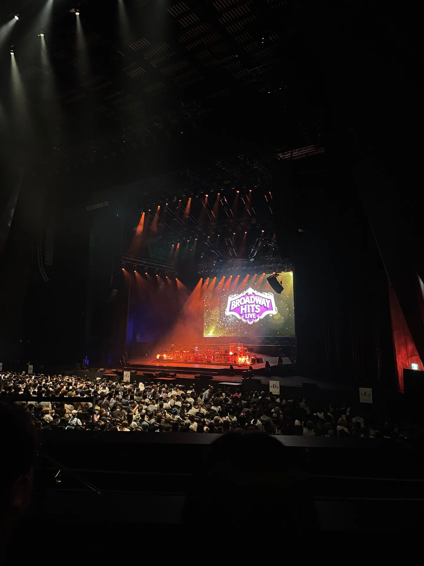台北流行音樂中心 2 G 2排4號 視野照片 - Broadway Hits Live 百老匯星光演唱會