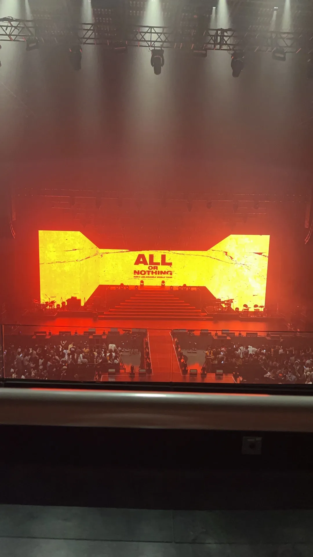 台北流行音樂中心 3-D 區 1排6號 視野照片 - LEE YOUNGJI WORLD TOUR - ALL OR NOTHING
