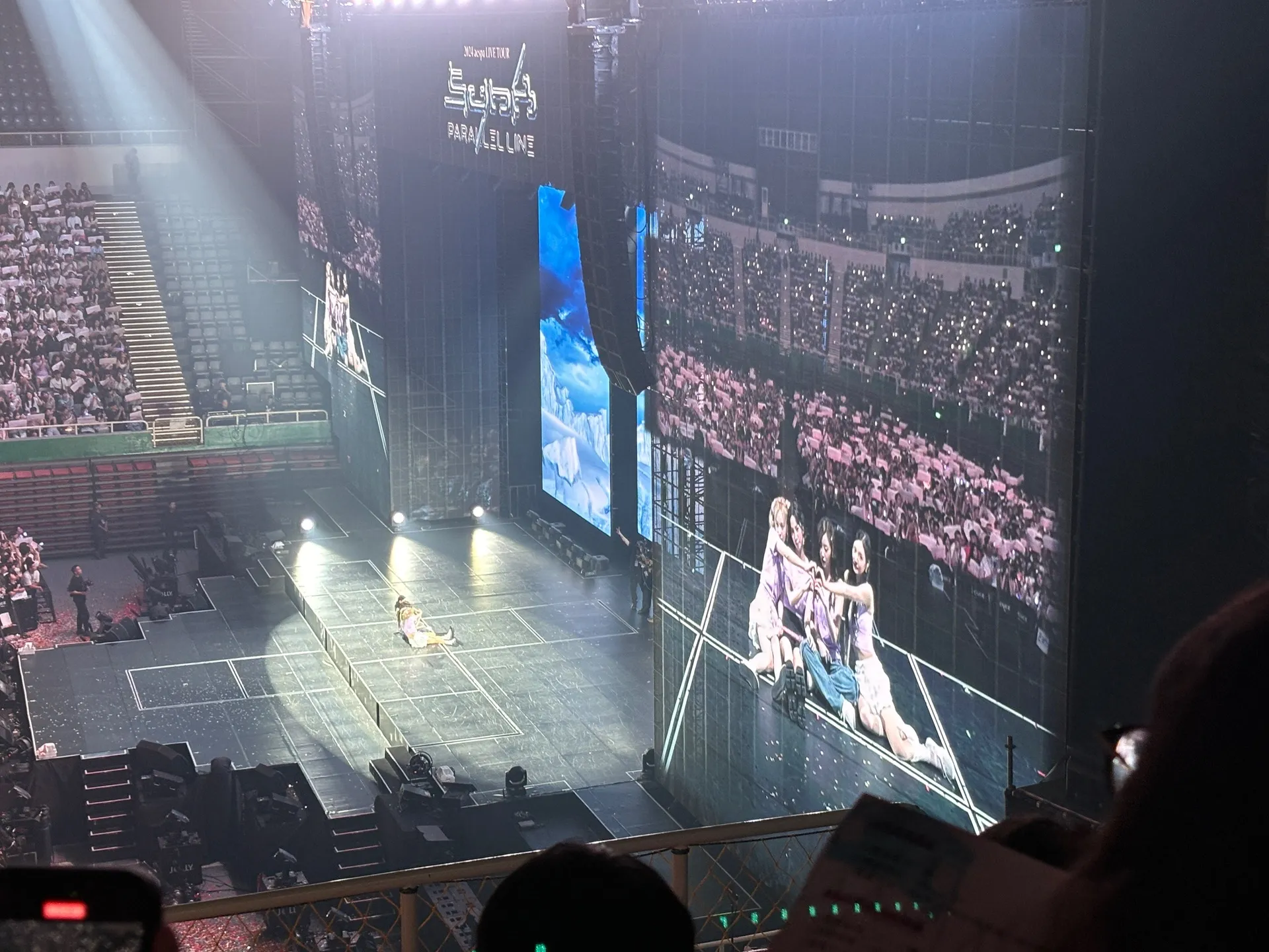 林口體育館 橙1A-2 區 6排5號 視野照片 - 2024 aespa LIVE TOUR-SYNK:PARALLEL LIVE in TAIPEI