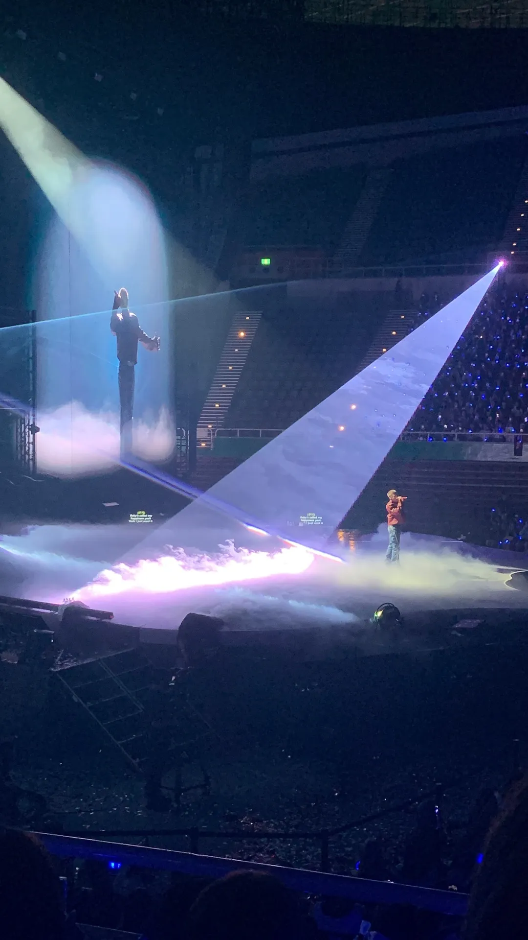 林口體育館 黃1B-1 區 12排9號 視野照片 - HOSHI X WOOZI FAN CONCERT [WARNING] -TAIPEI