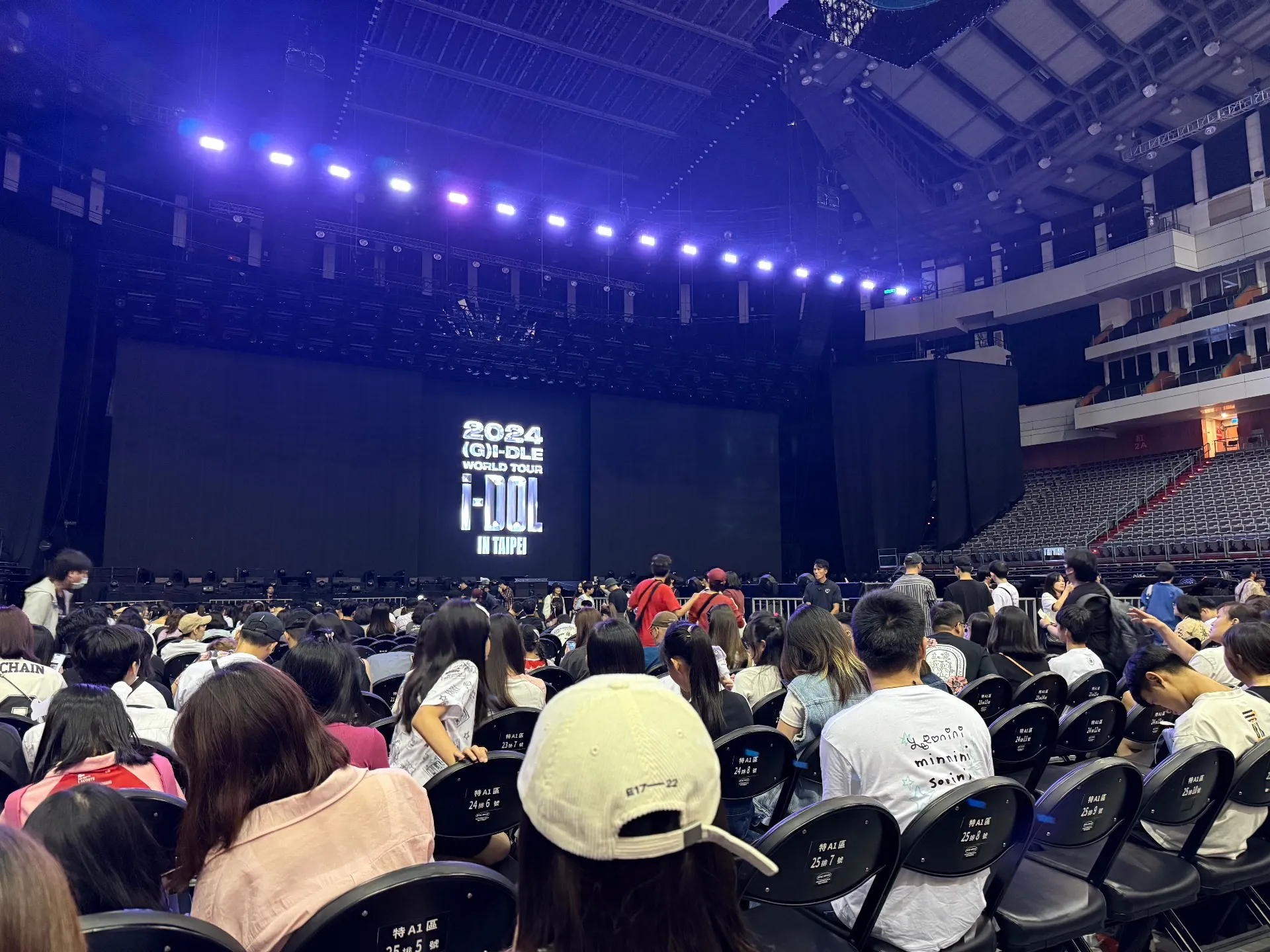 台北小巨蛋 特C 中排左號 視野照片 - 2024 (G)I-DLE WORLD TOUR [iDOL] IN TAIPEI
