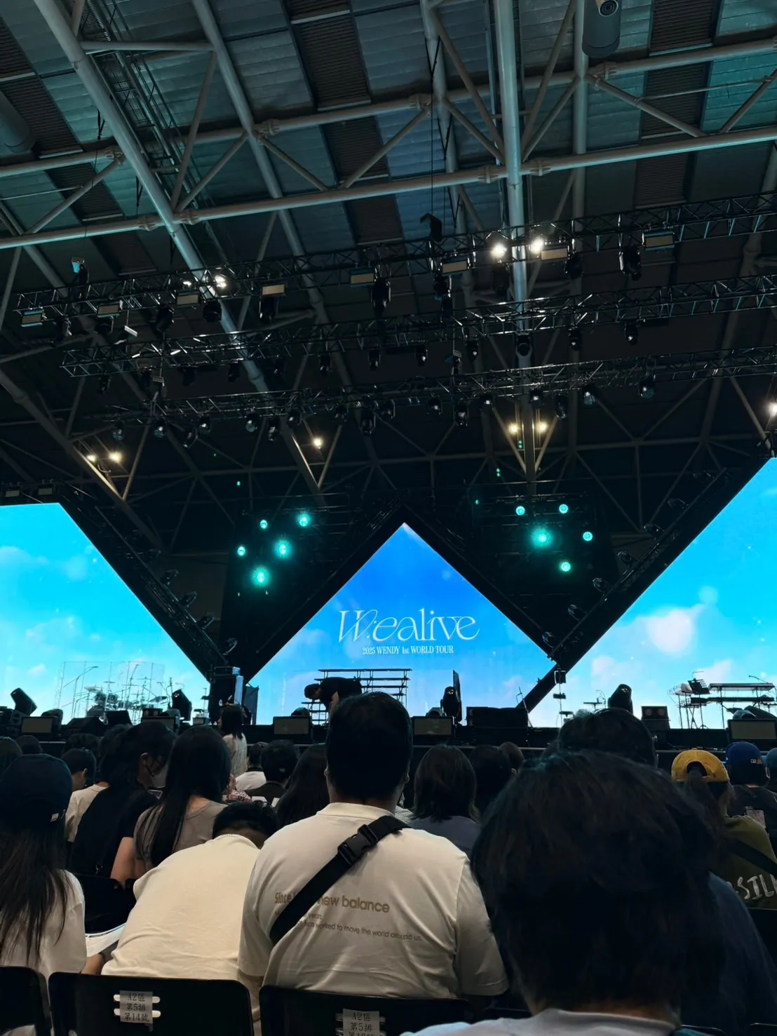 五股工商展覽館 A3 區 7排18號 視野照片 - 2025 WENDY 1st WORLD TOUR〈W:EALIVE〉IN TAIPEI