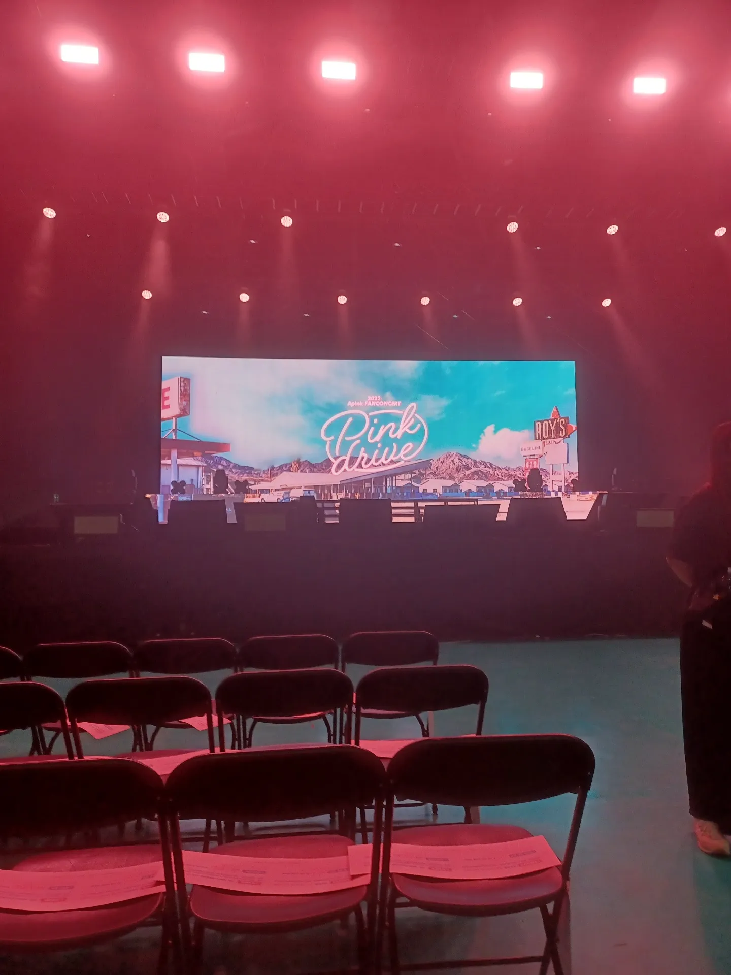 五股工商展覽館 自動建檔區域: neh-a2 5排4號 視野照片 - 2023 Apink FANCONCERT [Pink drive]