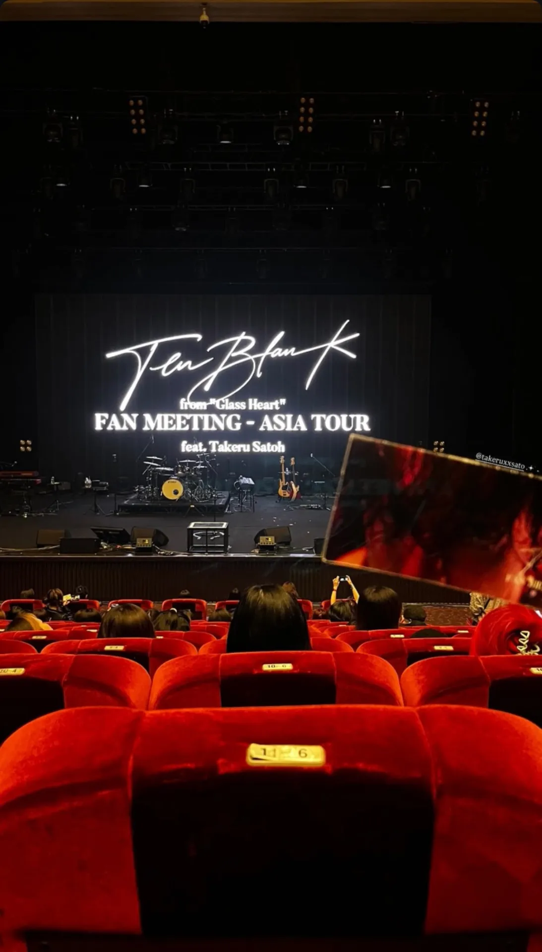 TICC 台北國際會議中心 2F B 12排6號 視野照片 - TENBLANK from "Glass Heart" FAN MEETING ASIA TOUR feat. Takeru Satoh