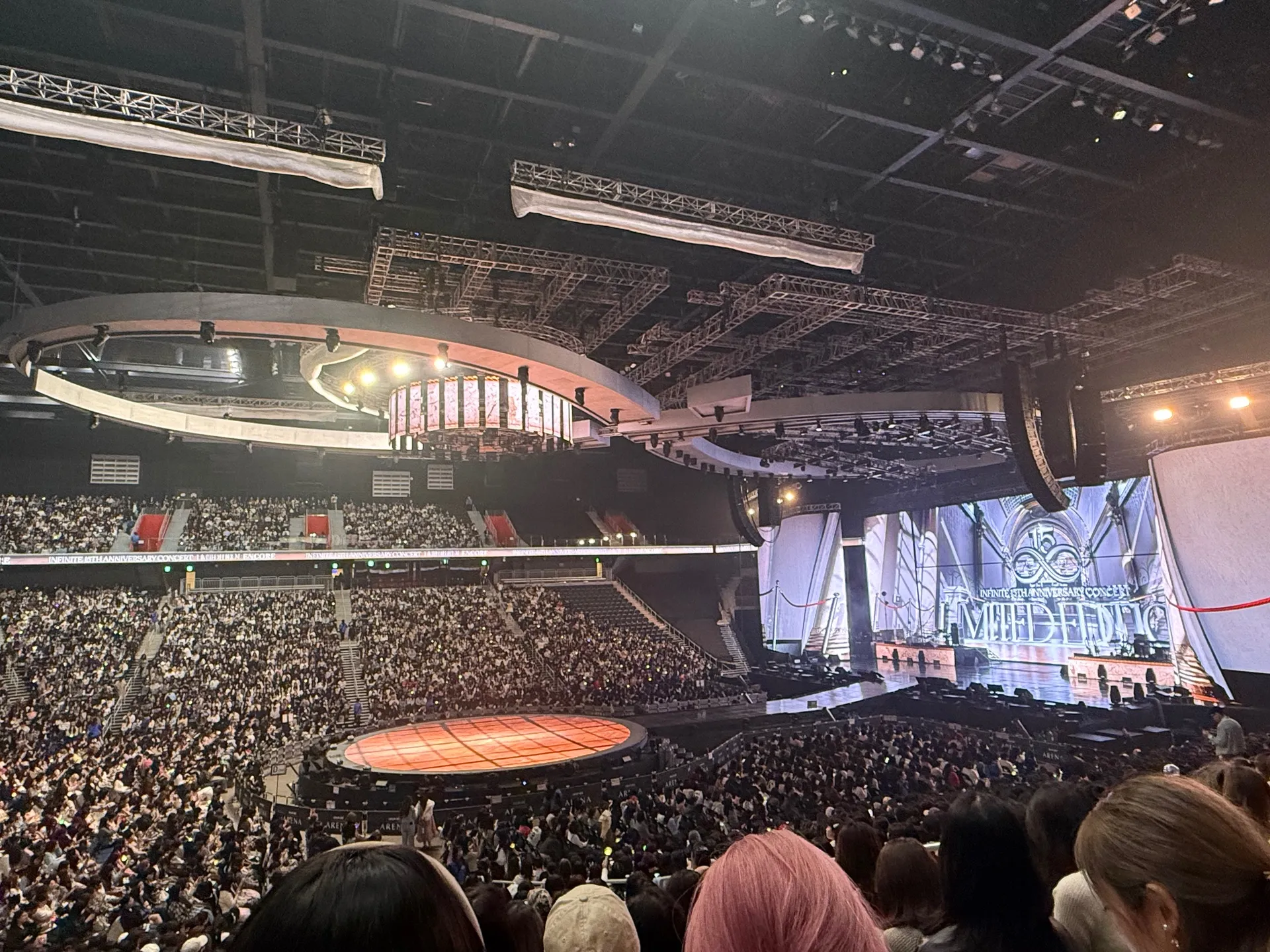 Inspire Arena 迎仕柏綜藝館 308 區 G排6號 視野照片 - INFINITE 15TH ENCORE