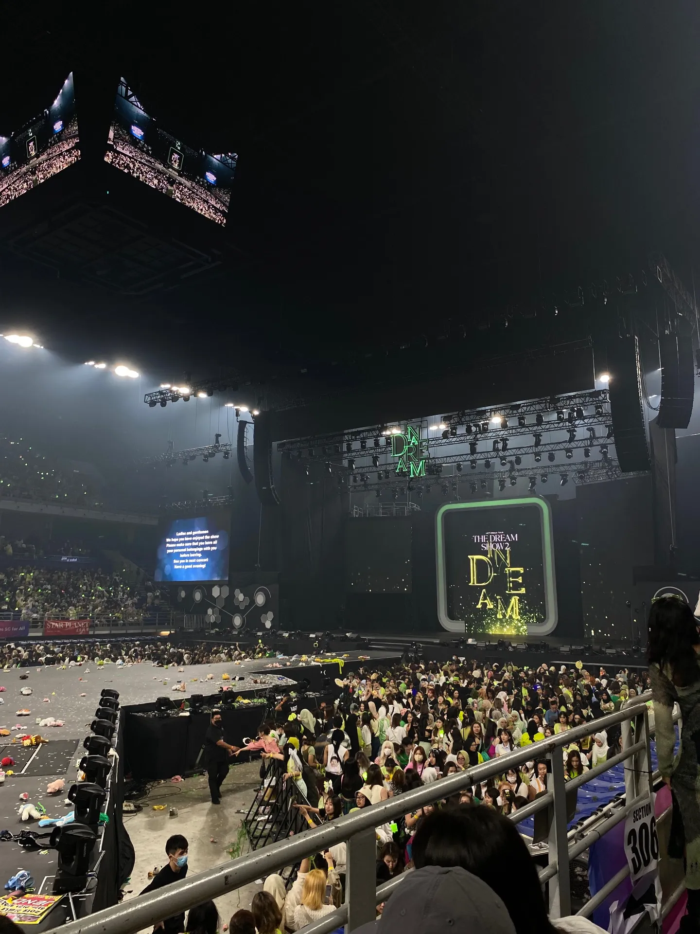 亞通體育館 (Axiata Arena)(Unifi Arena) 306 區 2排25號 視野照片 - The Dream Show 2