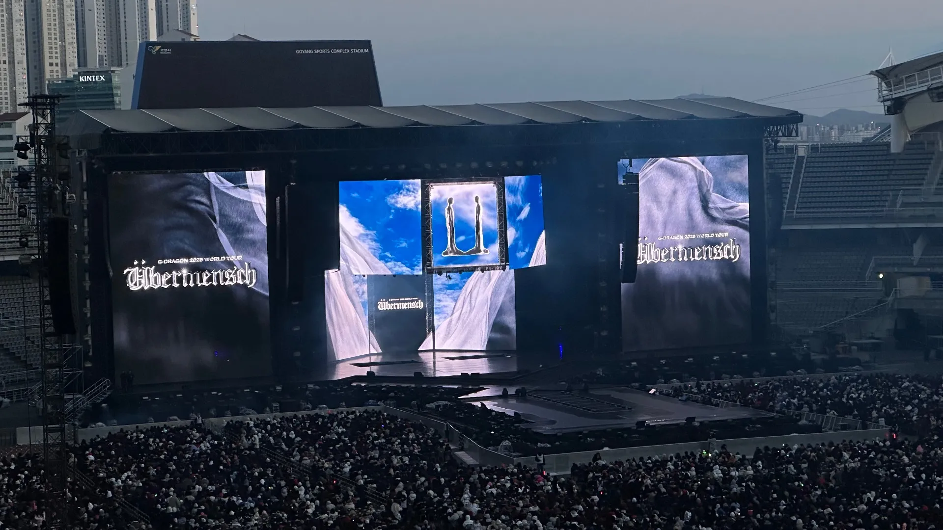 高陽體育館 (Goyang Gymnasium) 超猛: goy-n11 15排排15號號 視野照片 - G-DRAGON 2025 WORLD TOUR [Übermensch] IN KOREA
