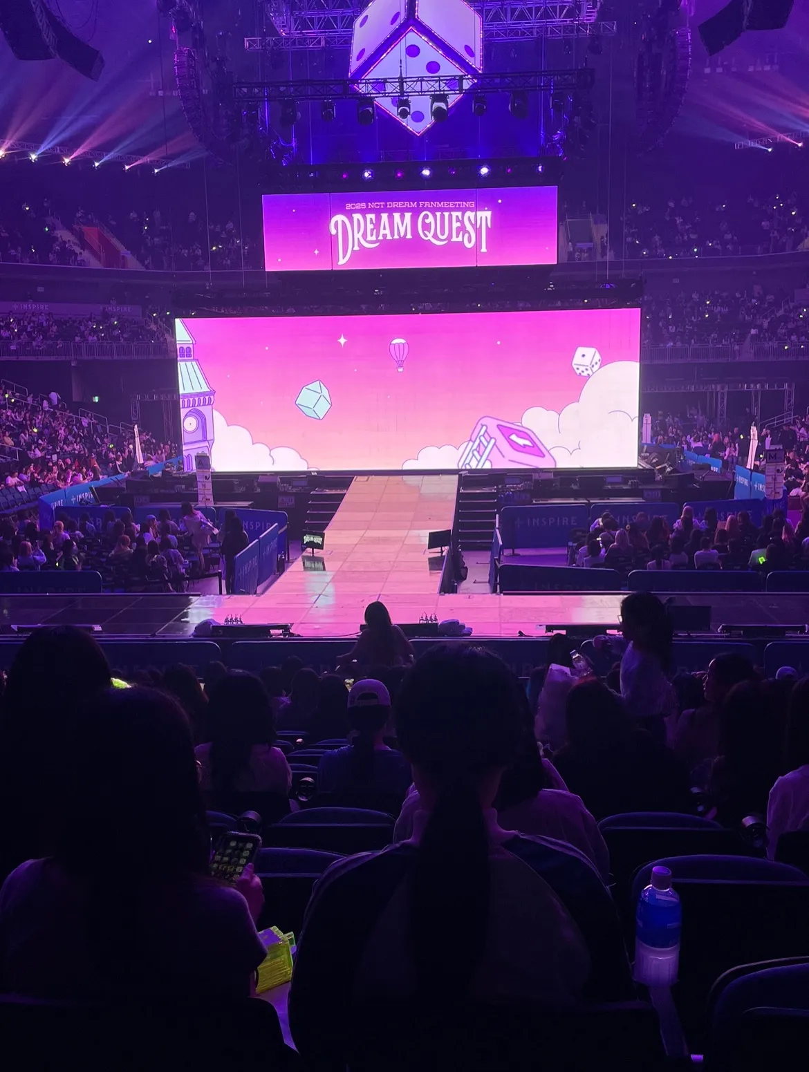 Inspire Arena 迎仕柏綜藝館 自動建檔區域: ins-212 N排排8號號 視野照片 - NCT DREAM FANMEETING