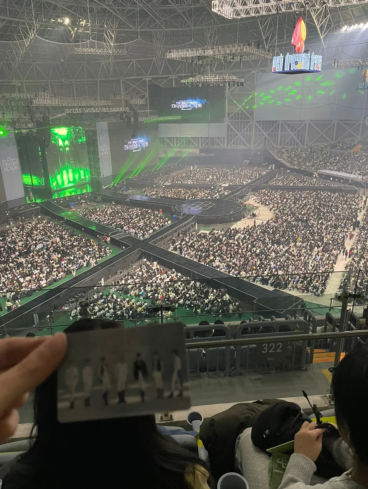 Gocheok Sky Dome 高尺天空巨蛋 自動建檔區域: gsd-424 C排排13號號 視野照片 - NCT DREAM THE DREAM SHOW 3 FINALE